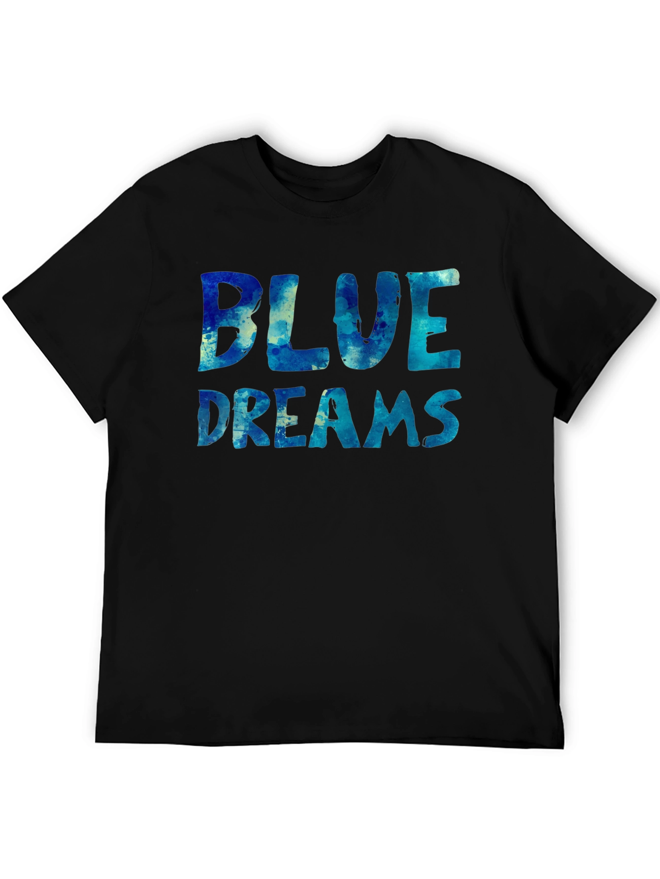 Black Blue Dreams Graphic T-Shirt view 5