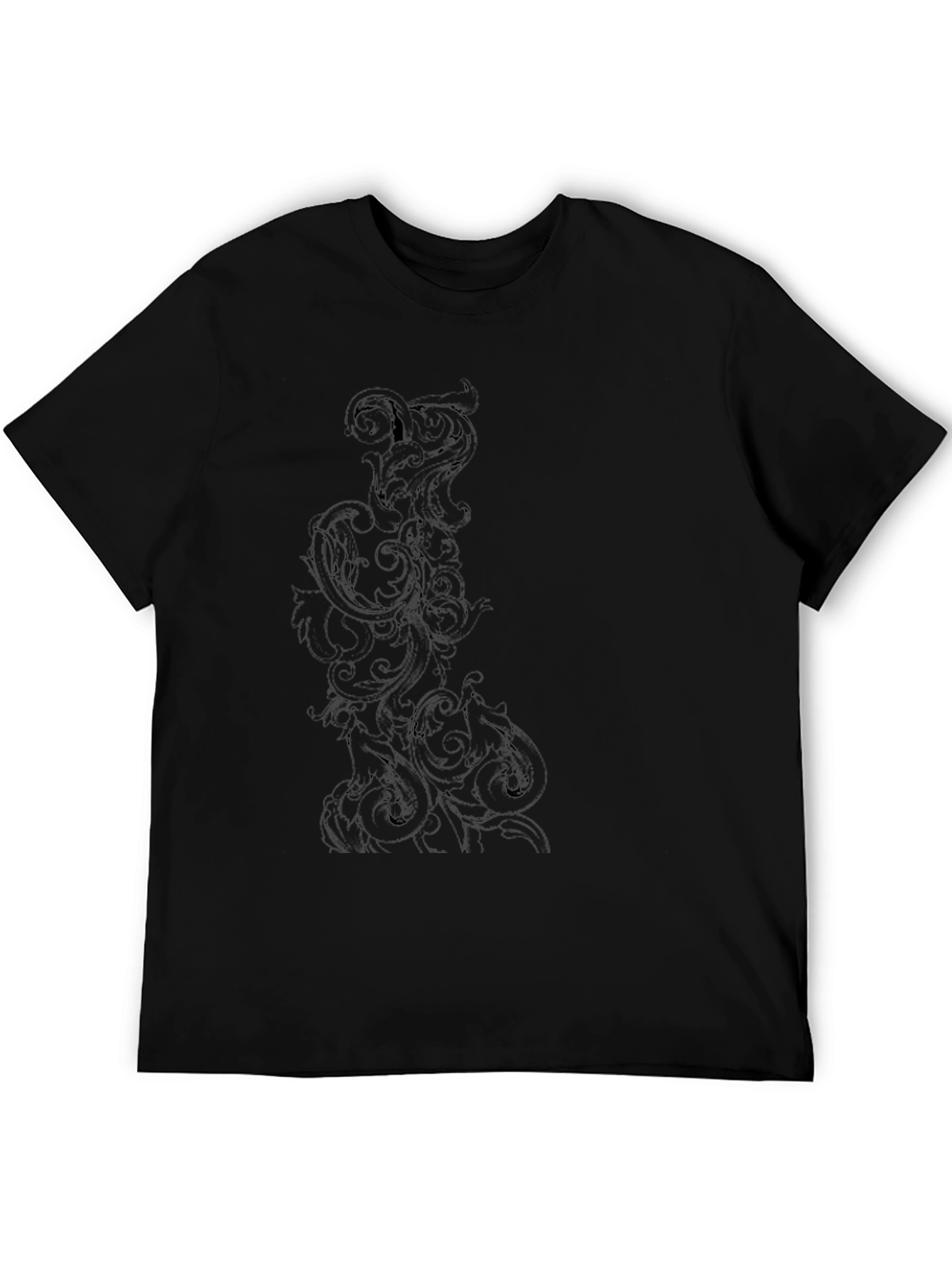Black Black Graphic Tee - Modern Style view 5