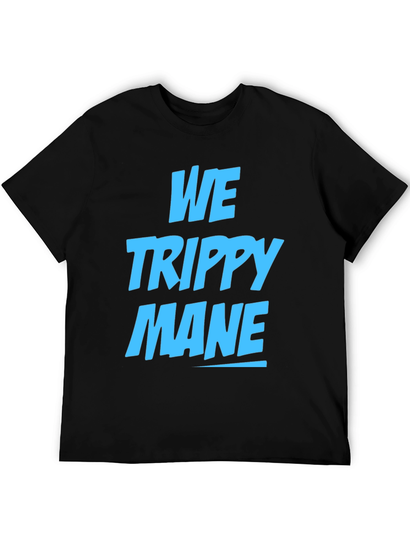 Black We Trippy Mane Graphic Tee - Cool Casual Wear view 5