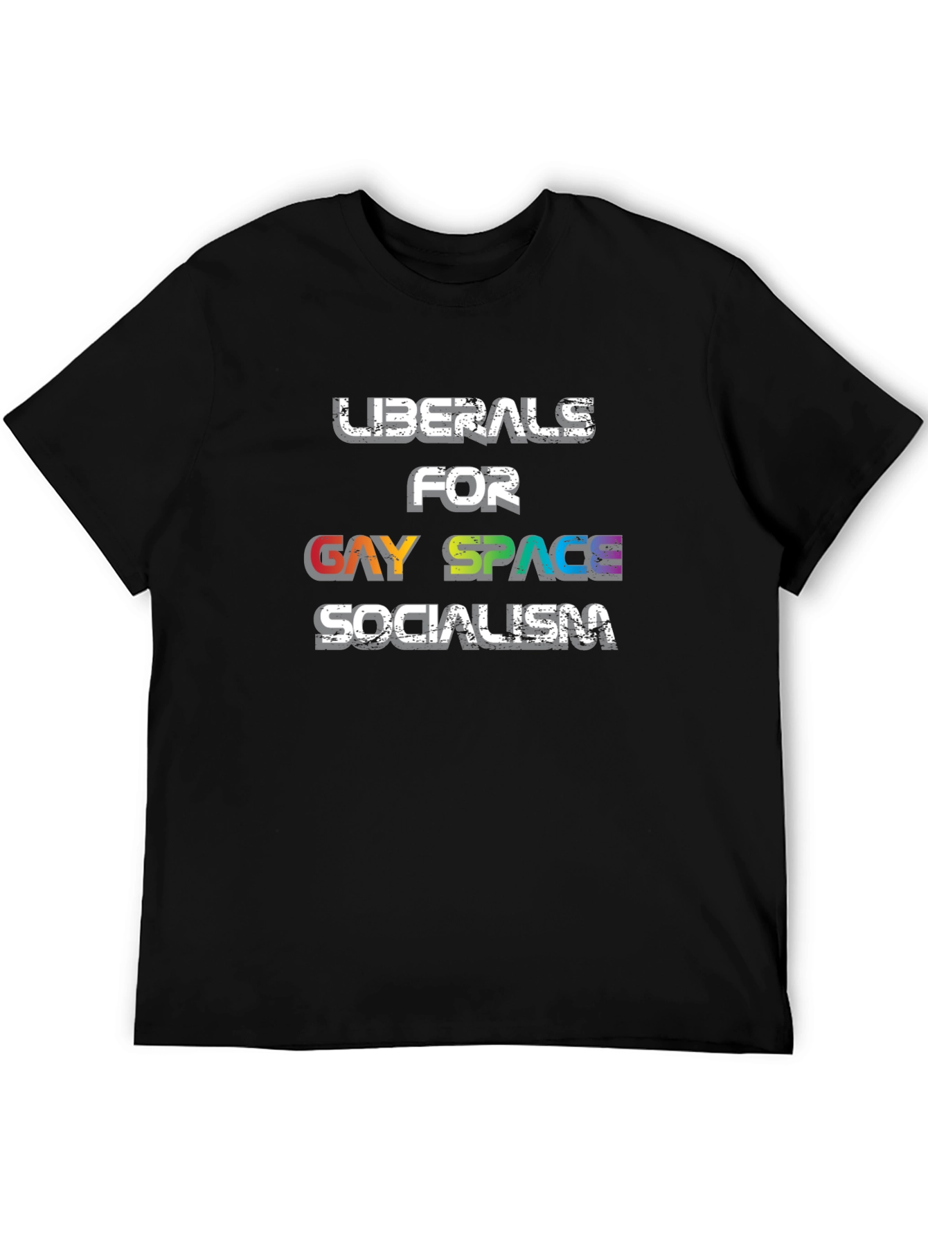 Black Liberals for Gay Space Socialism Graphic Tee view 5