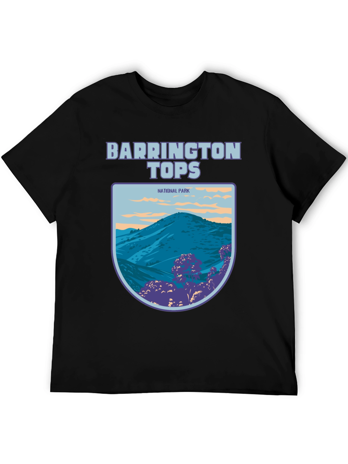 Black Barrington Tops National Park Graphic Tee view 5