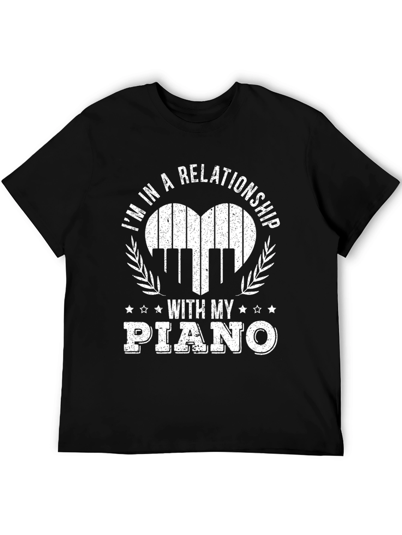 Black Piano Relationship T-Shirt view 5