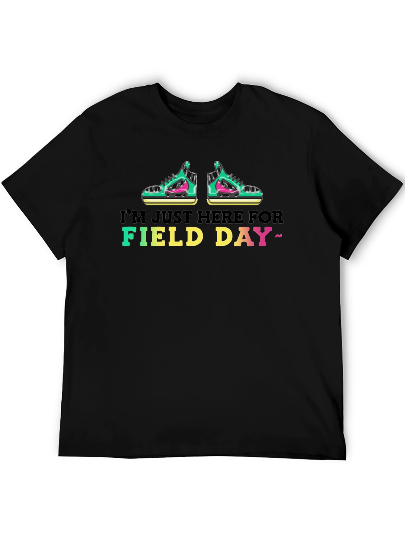 Black Field Day T-Shirt - I'm Just Here For Field Day view 5