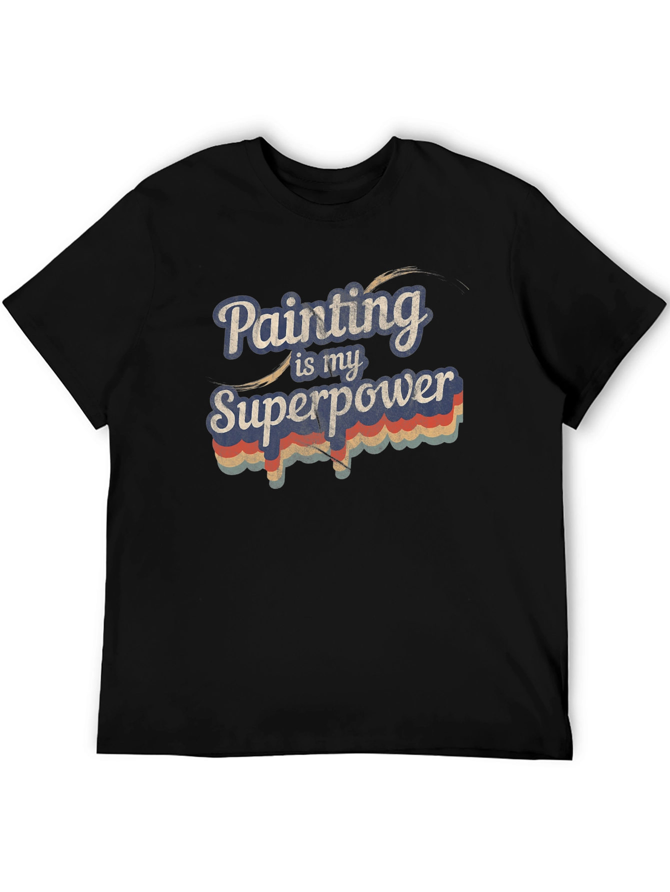 Black Painting is my Superpower Graphic Tee view 5