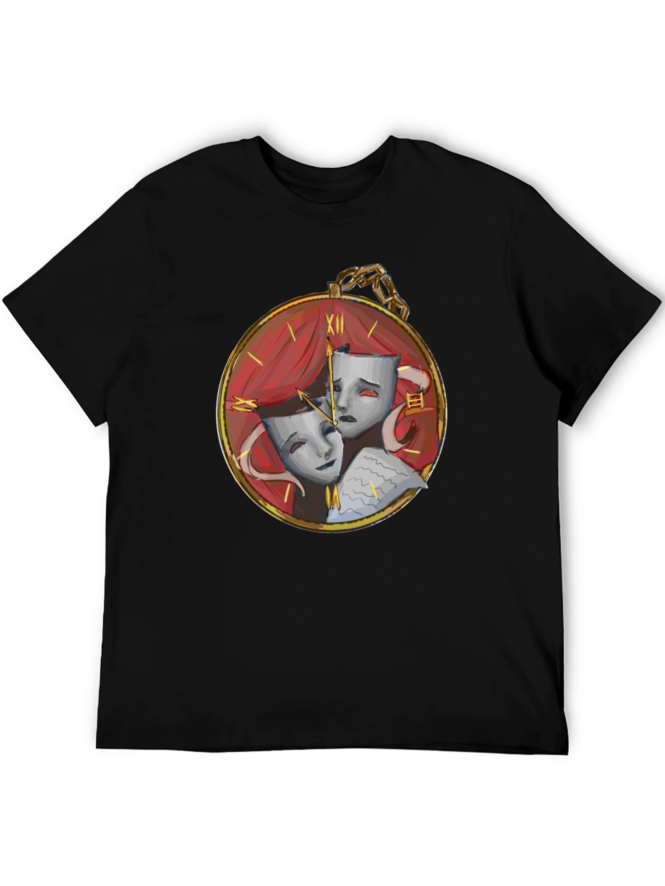 Drama Masks Pocket Watch Graphic Tee - 5