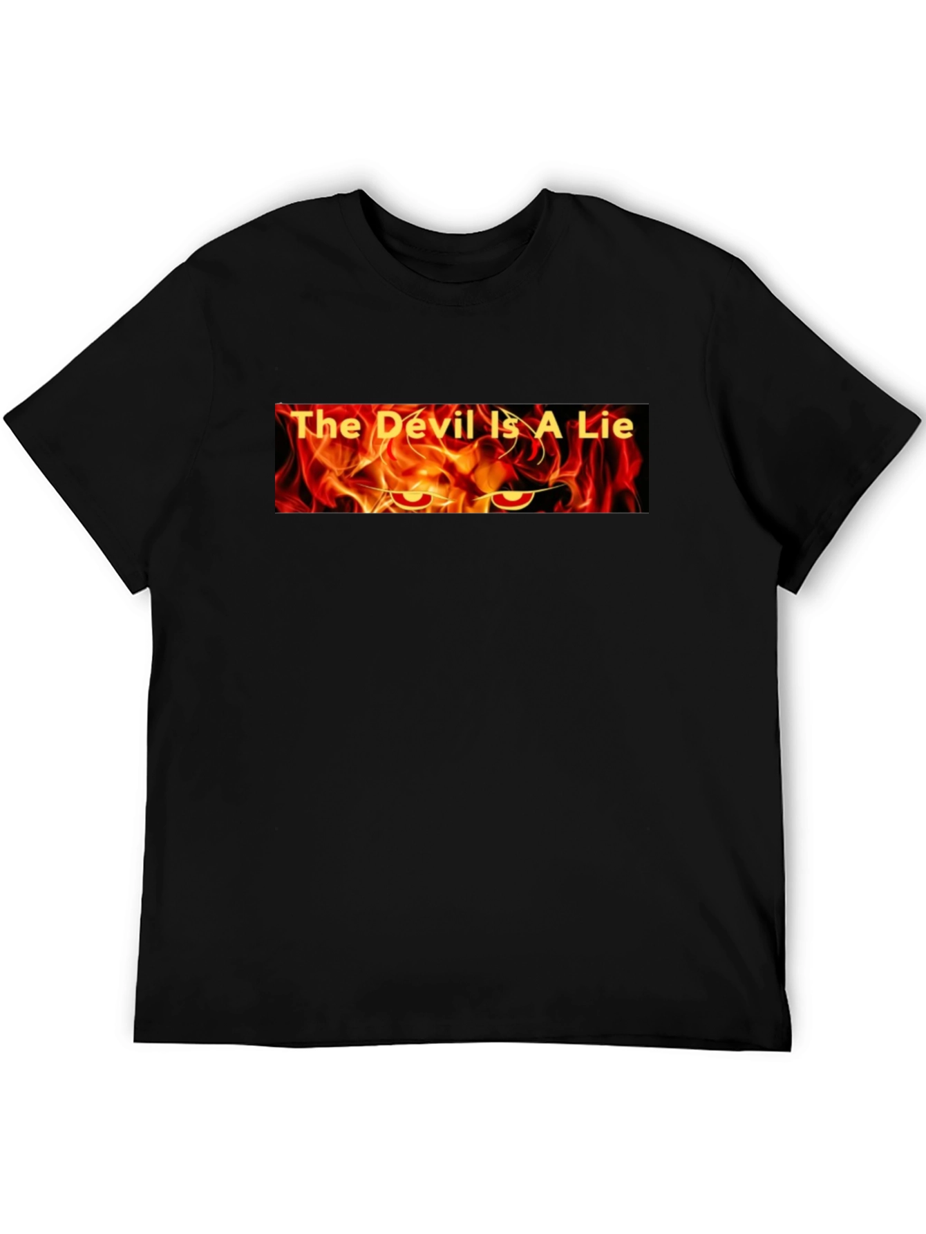 Black The Devil is a Lie Graphic Tee view 5
