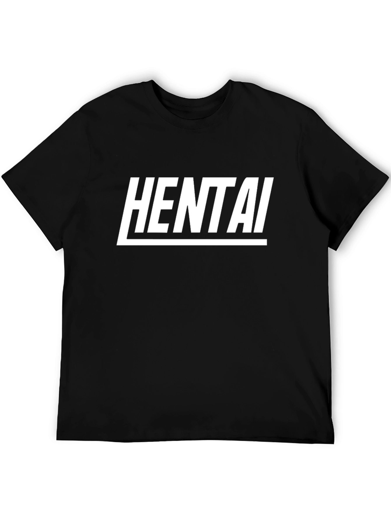 Black Hentai Graphic Tee - Black Cotton view 5