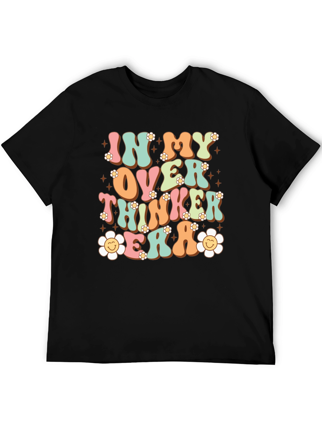 Black In My Overthinker Era Graphic Tee view 5