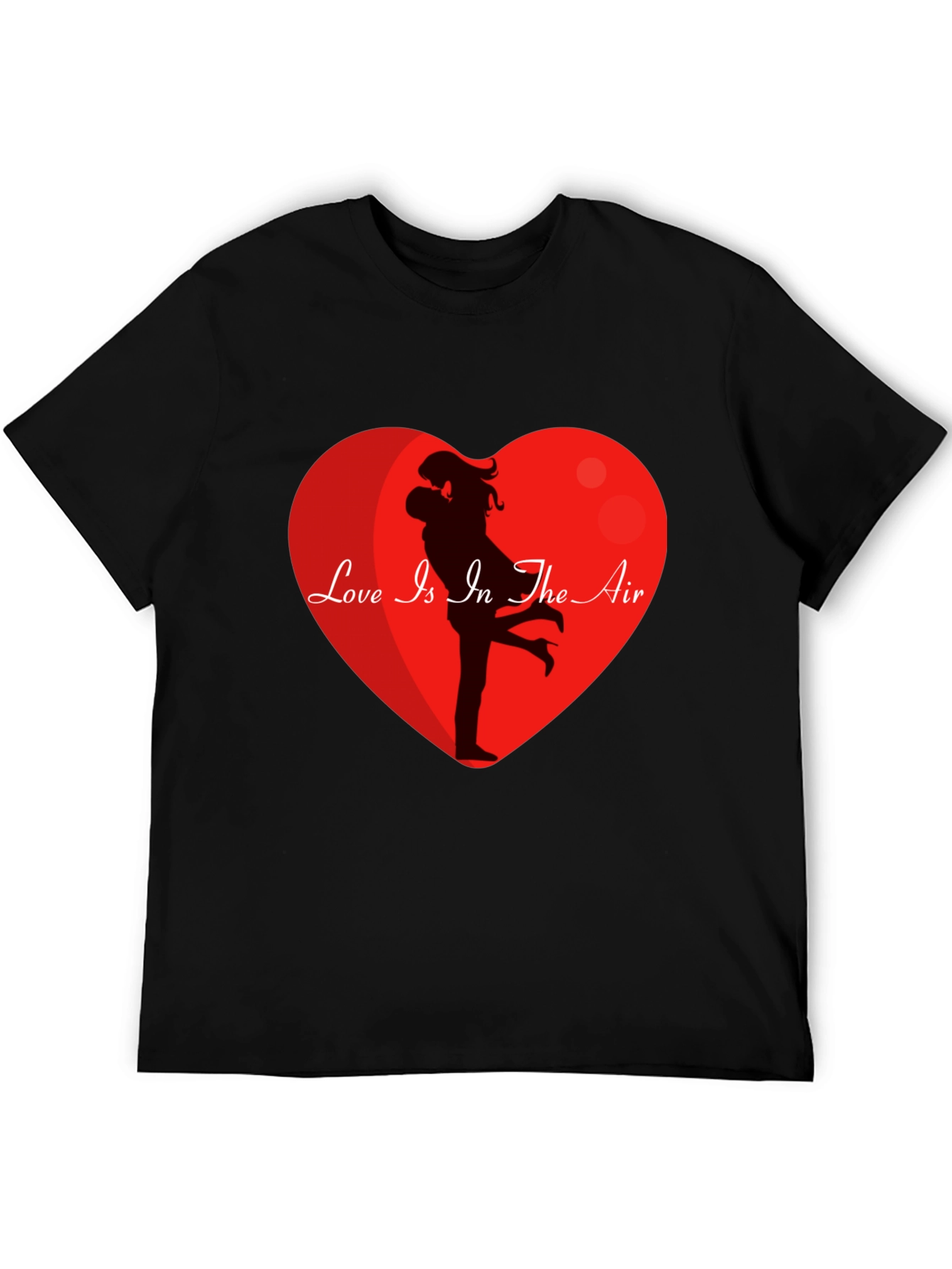 Black Love Is In The Air Graphic T-Shirt view 5