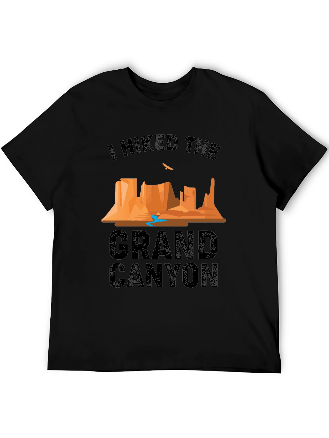 Black I Hiked The Grand Canyon Black T-Shirt view 5