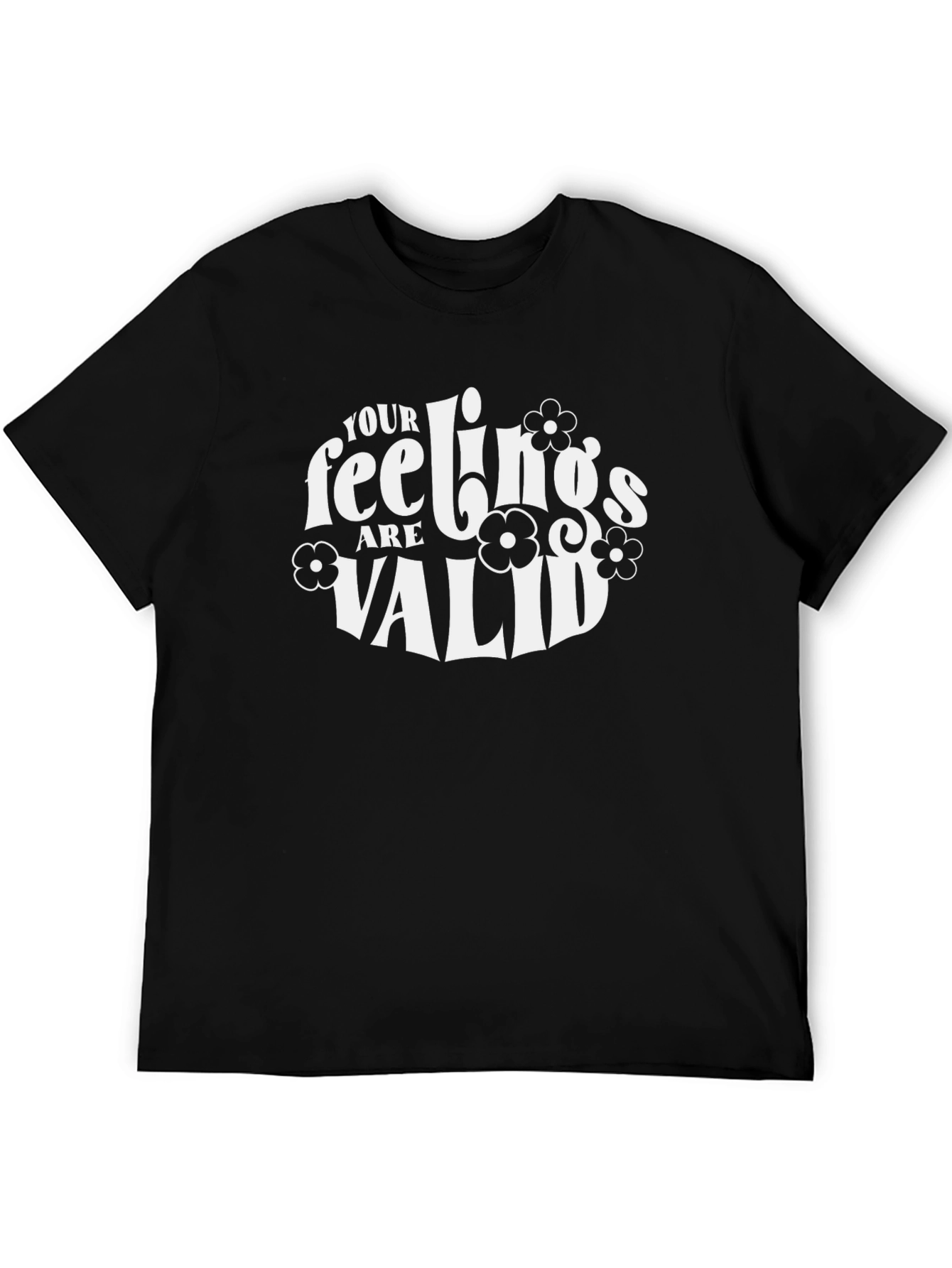 Black Your Feelings Are Valid Graphic Tee view 5