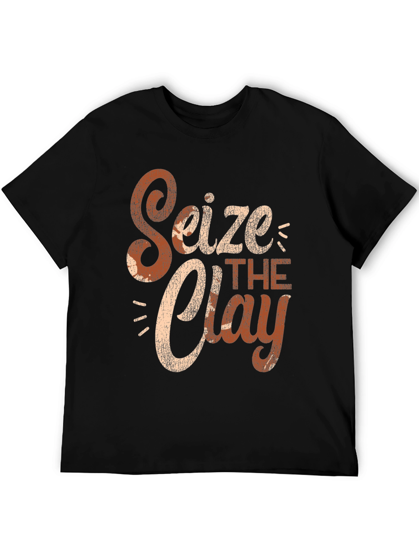 Black Seize the Clay Graphic T-Shirt - Pottery Lover view 5
