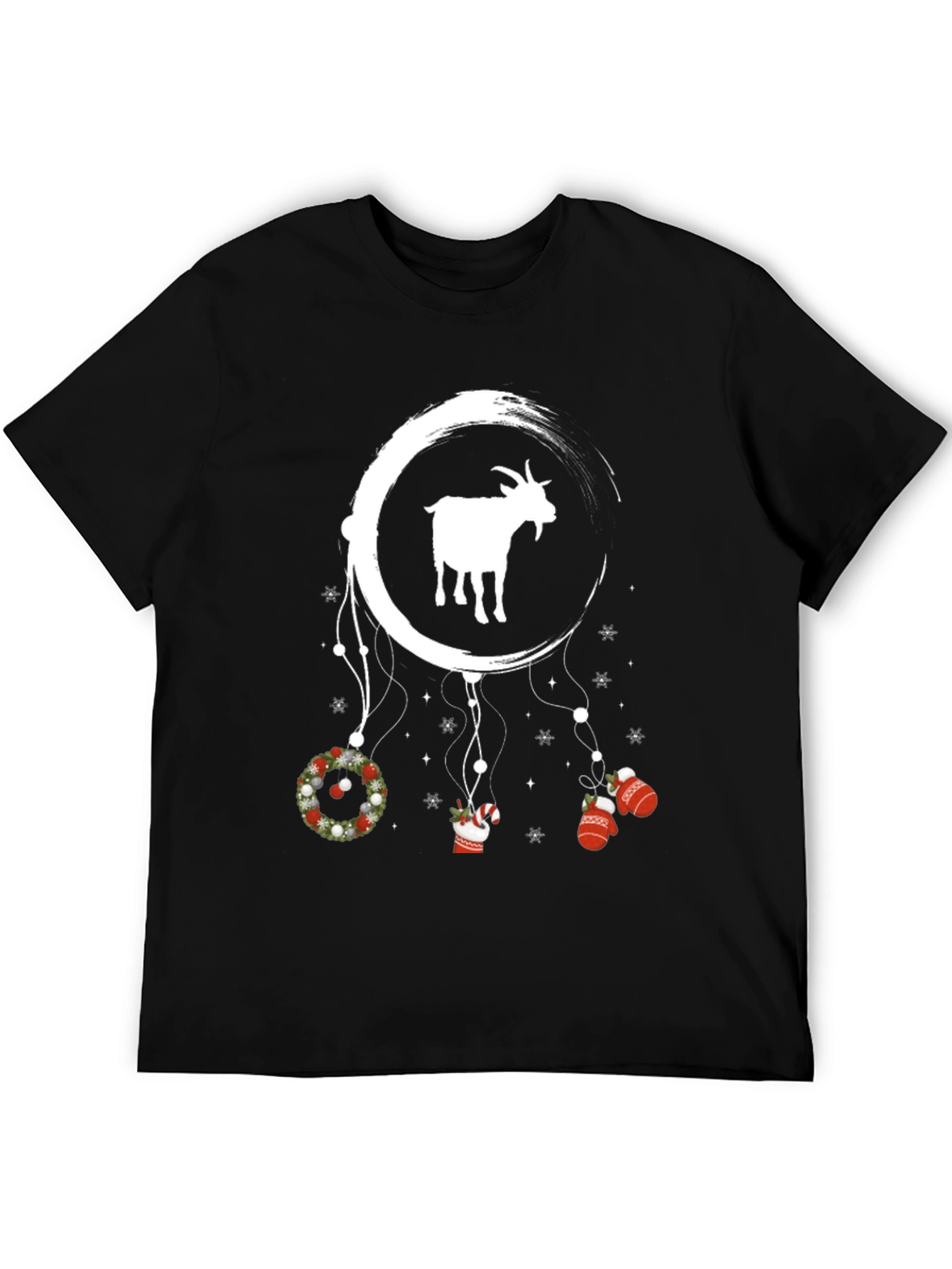 Black Goat Christmas Dreamcatcher T-Shirt view 5