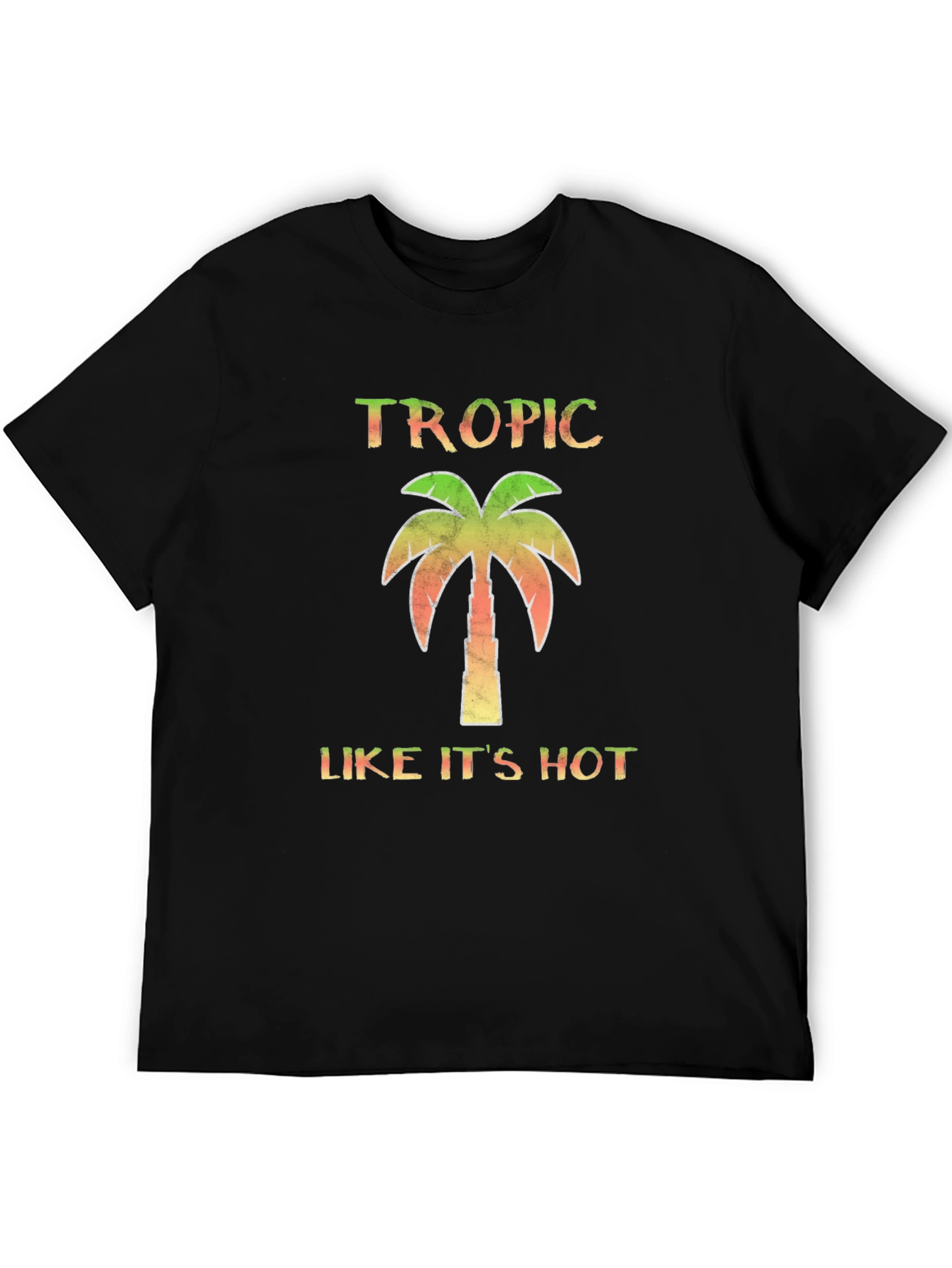 Black Tropic Like It's Hot Black T-Shirt view 5