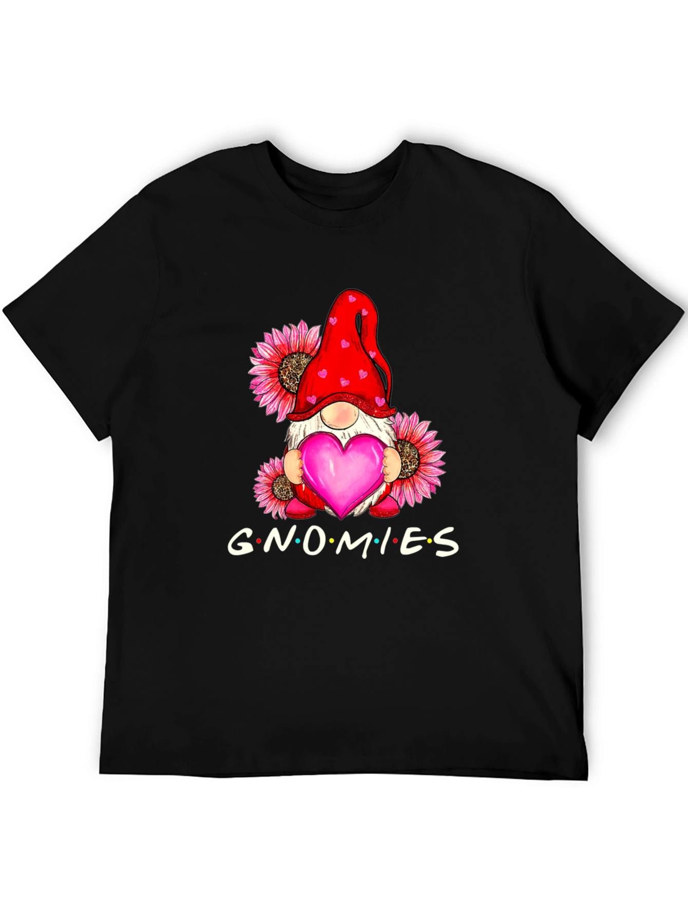 Black Gnomies Graphic T-Shirt - Black view 5