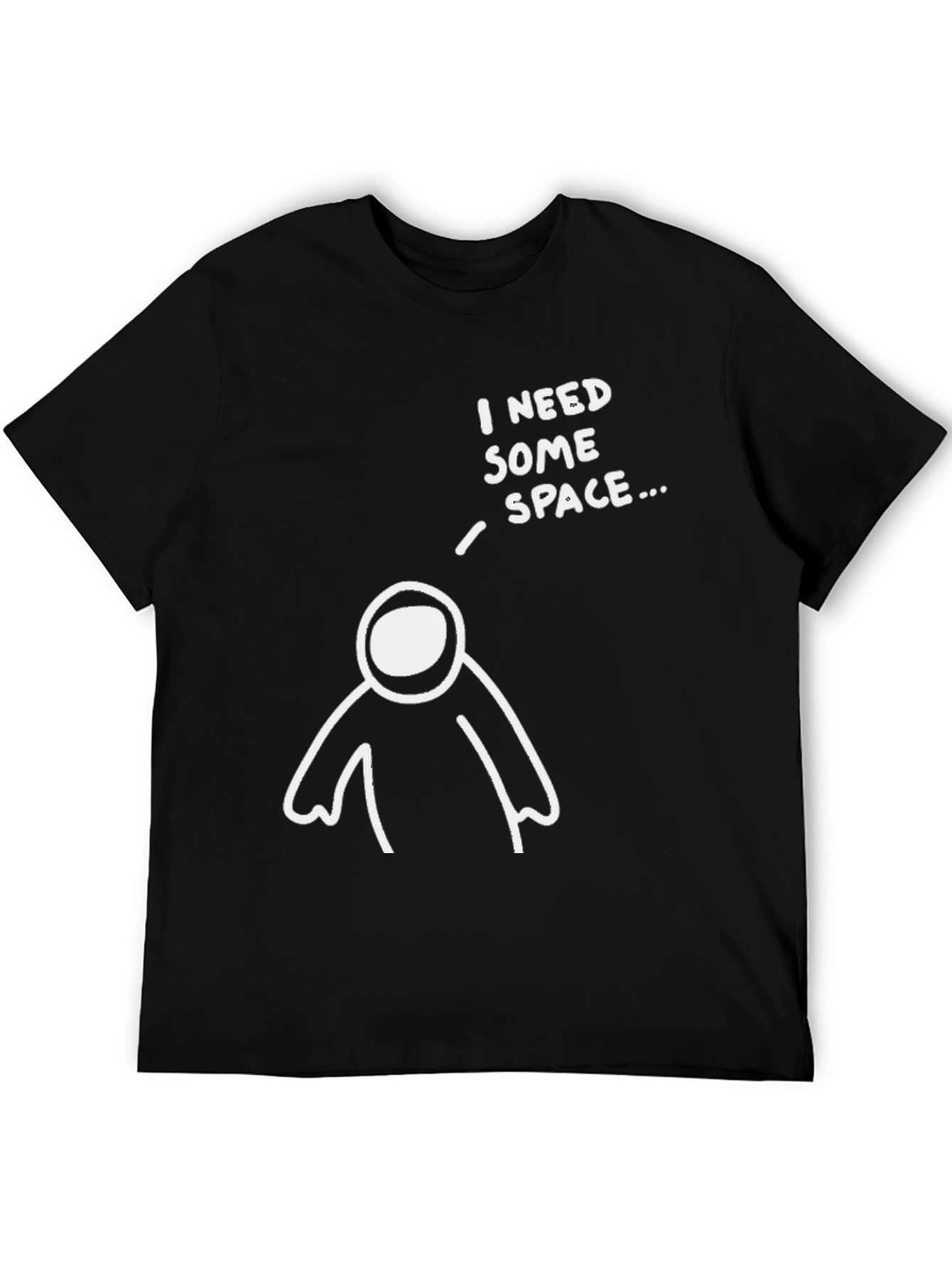 Black I Need Some Space T-Shirt view 5