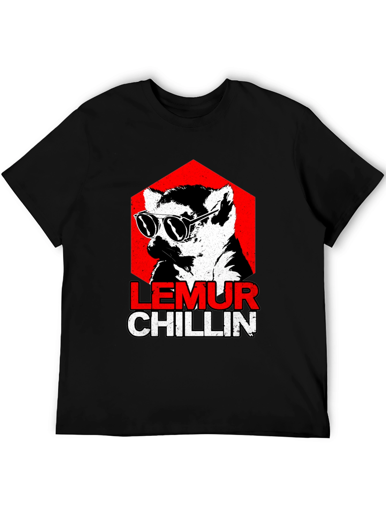 Black Lemur Chillin' Graphic Tee view 5