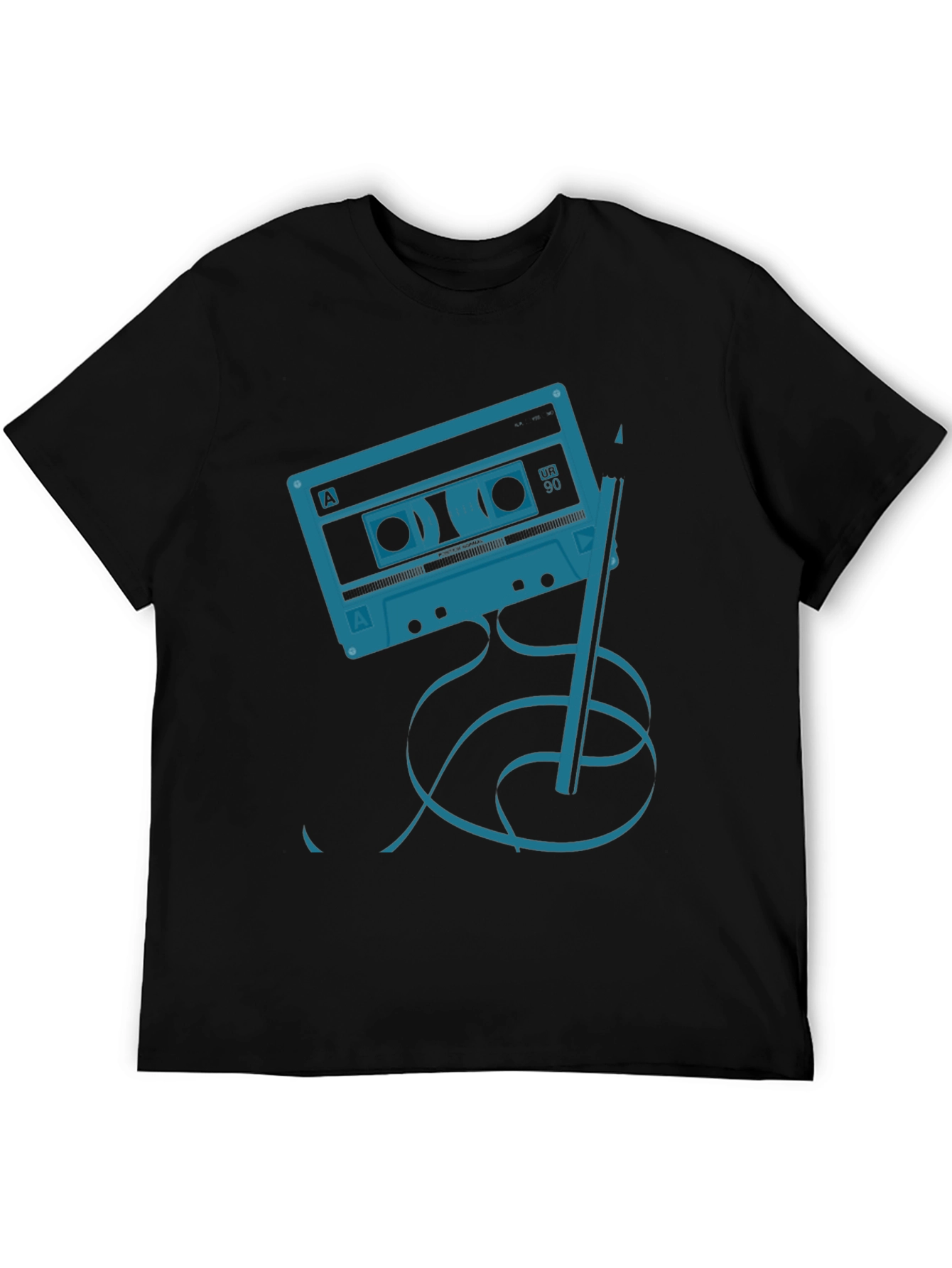 Black Retro Mixtape Graphic Tee view 5