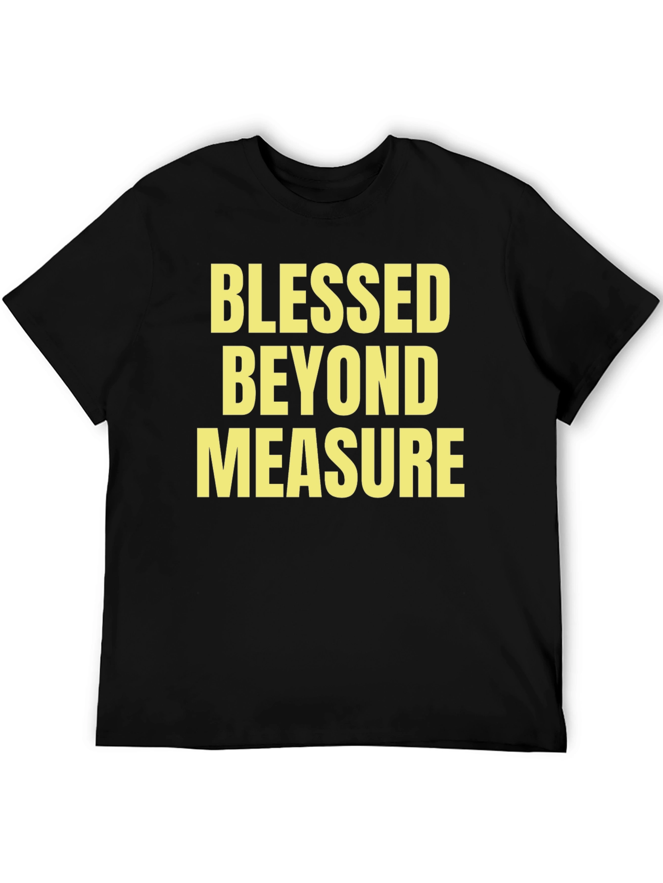 Black Blessed Beyond Measure Graphic T-Shirt view 5