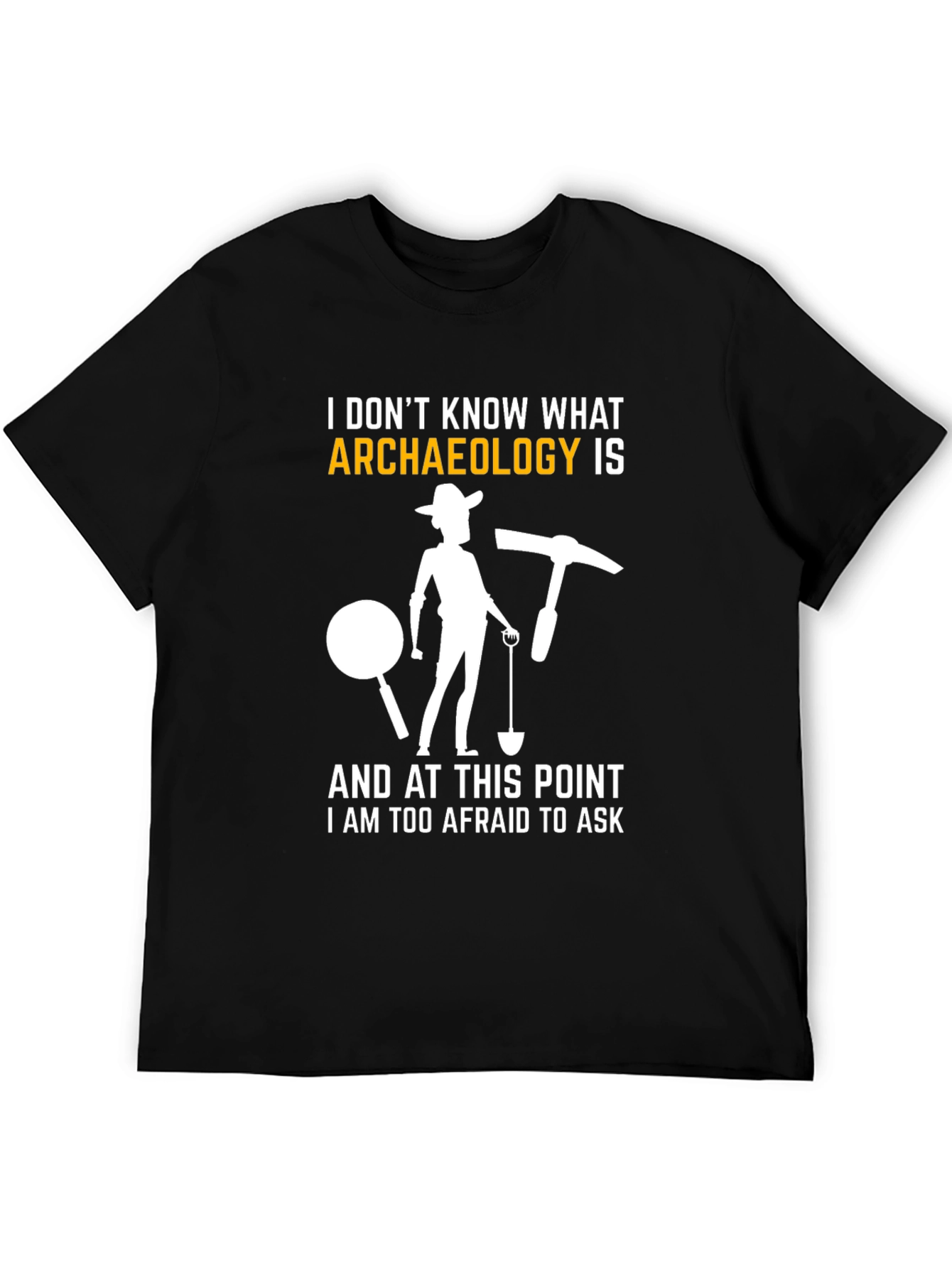 Black Archaeology T-Shirt - Funny Archeologist Gift view 5