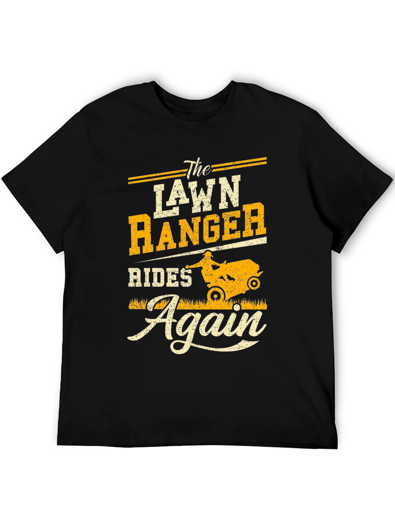 Black The Lawn Ranger Rides Again Graphic T-Shirt view 5