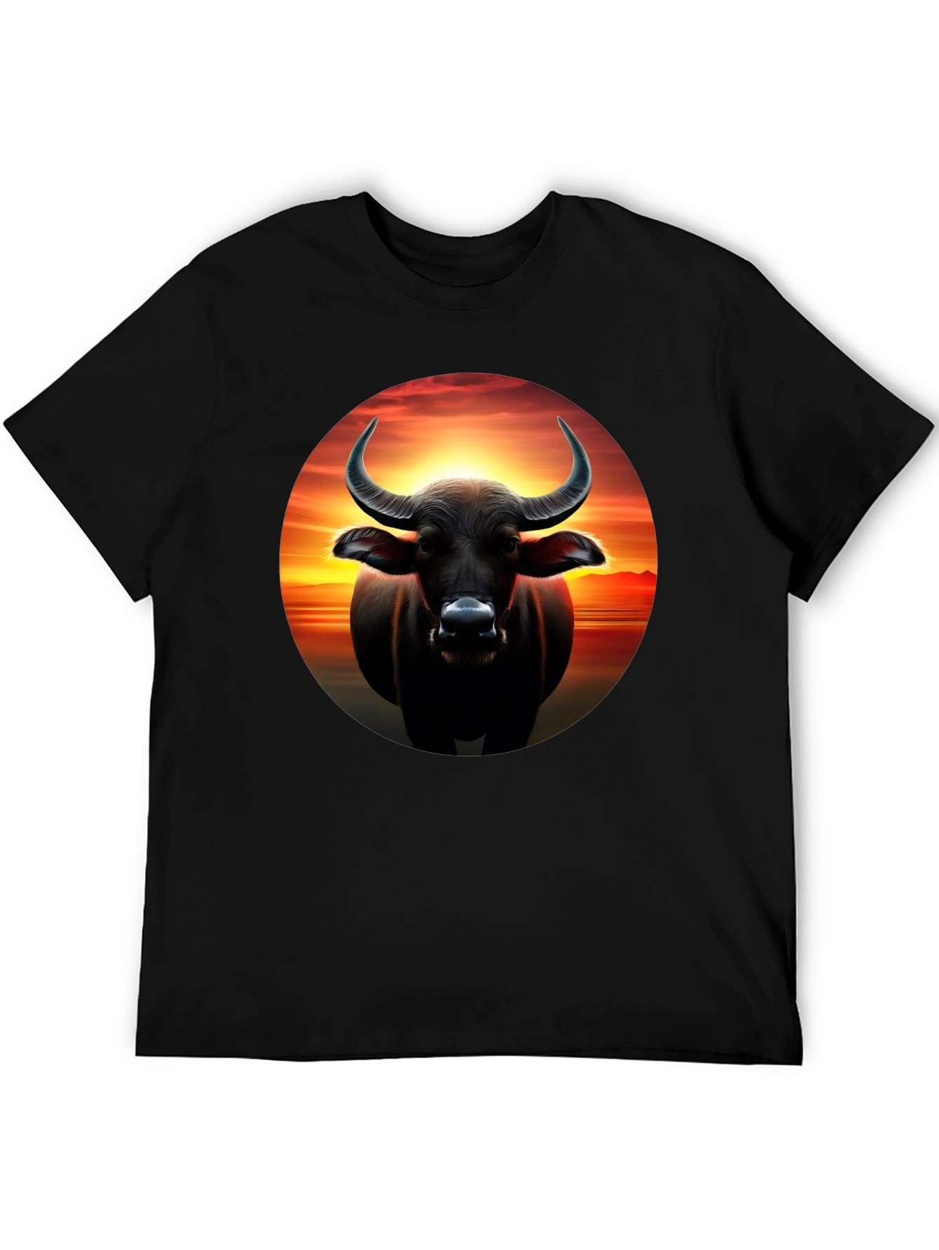 Black Buffalo Sunset Graphic Tee view 5