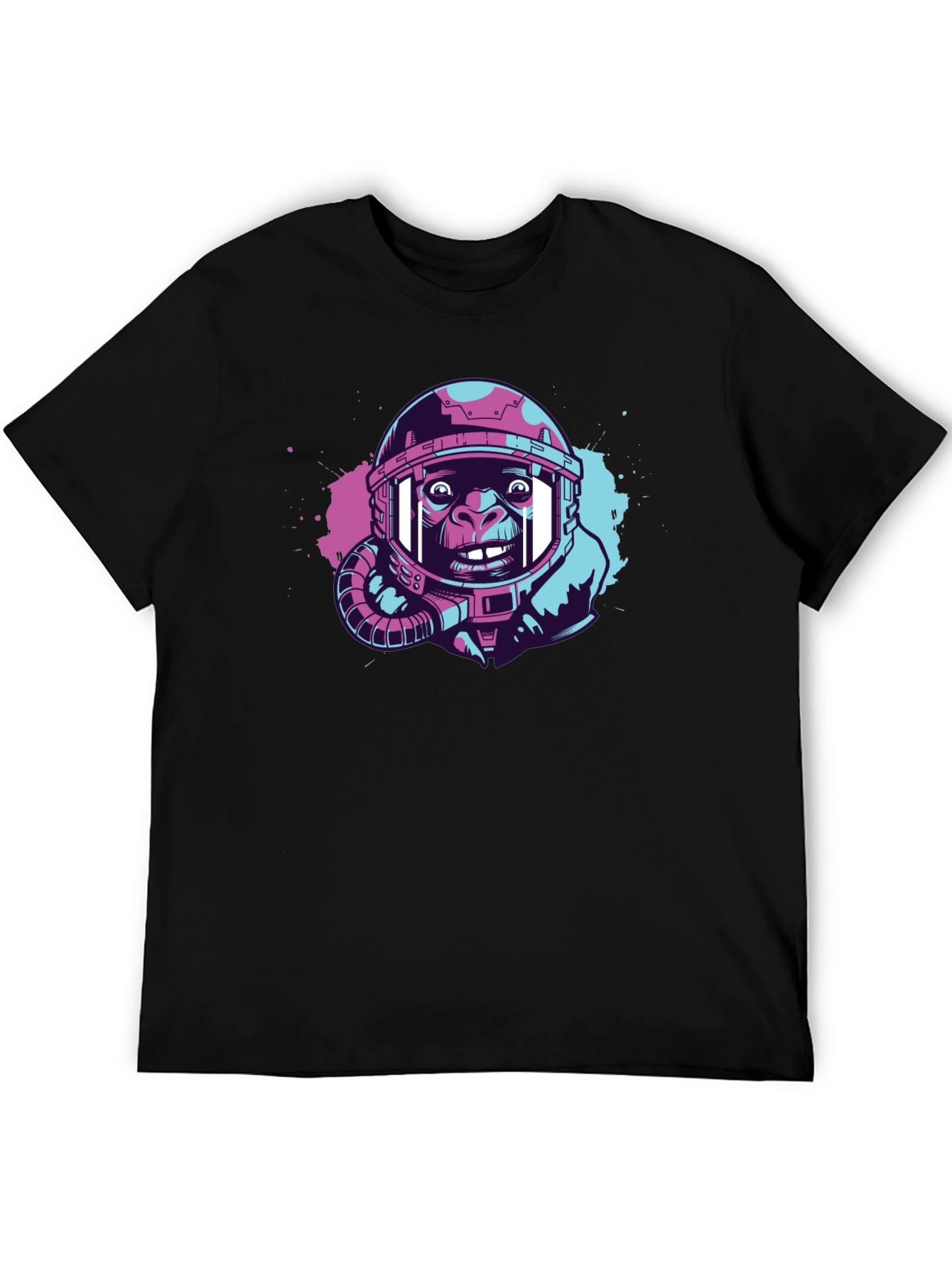 Black Ape Astronaut Graphic T-Shirt - Trendy Space Design view 5