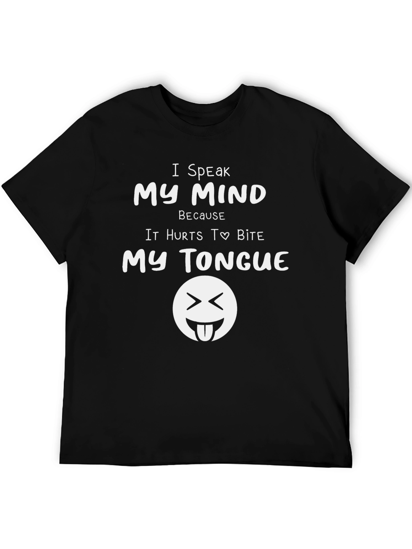 Black I Speak My Mind Black Graphic Tee view 5