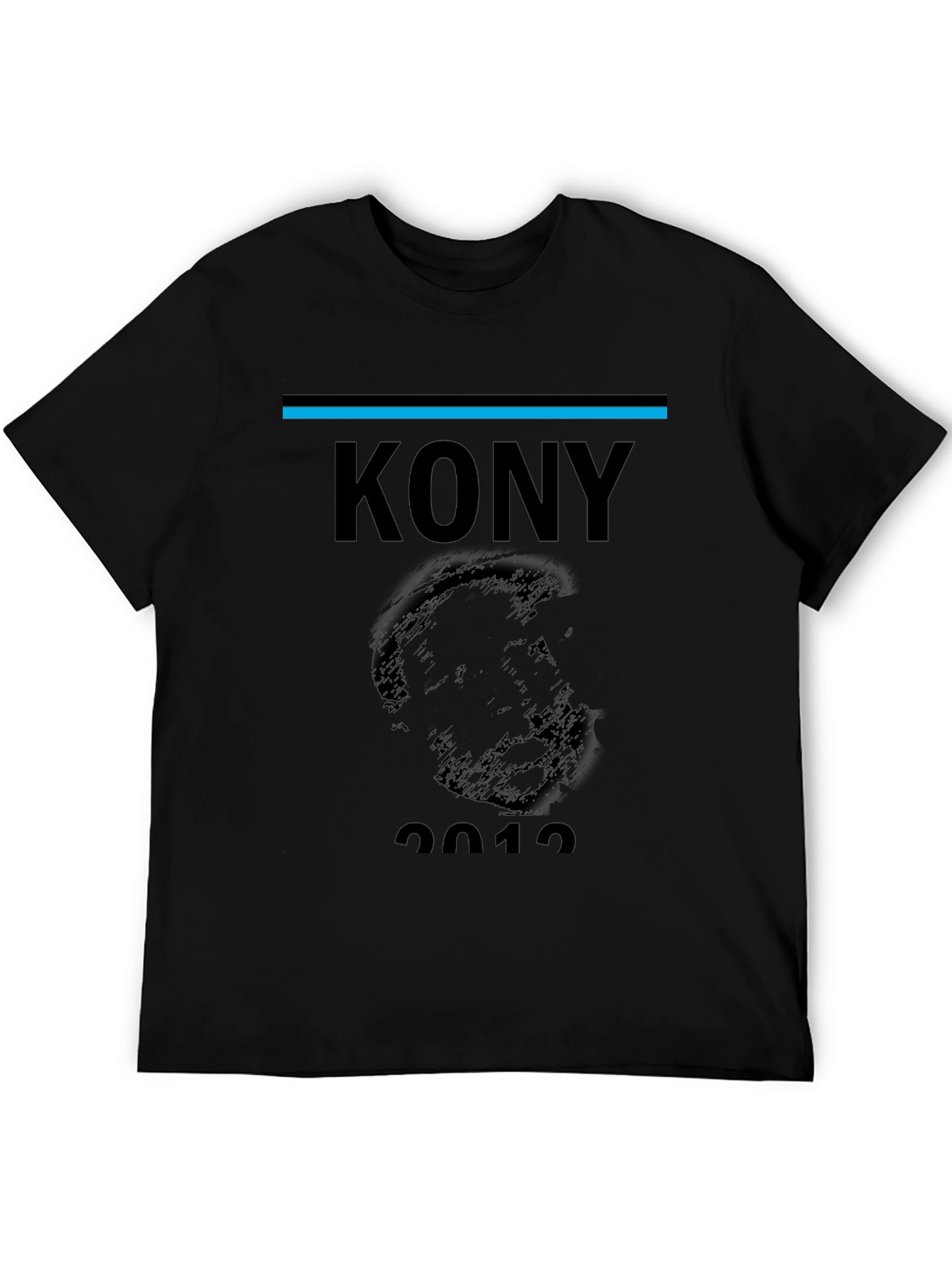 Black Kony 2012 Graphic Print Black T-Shirt view 5
