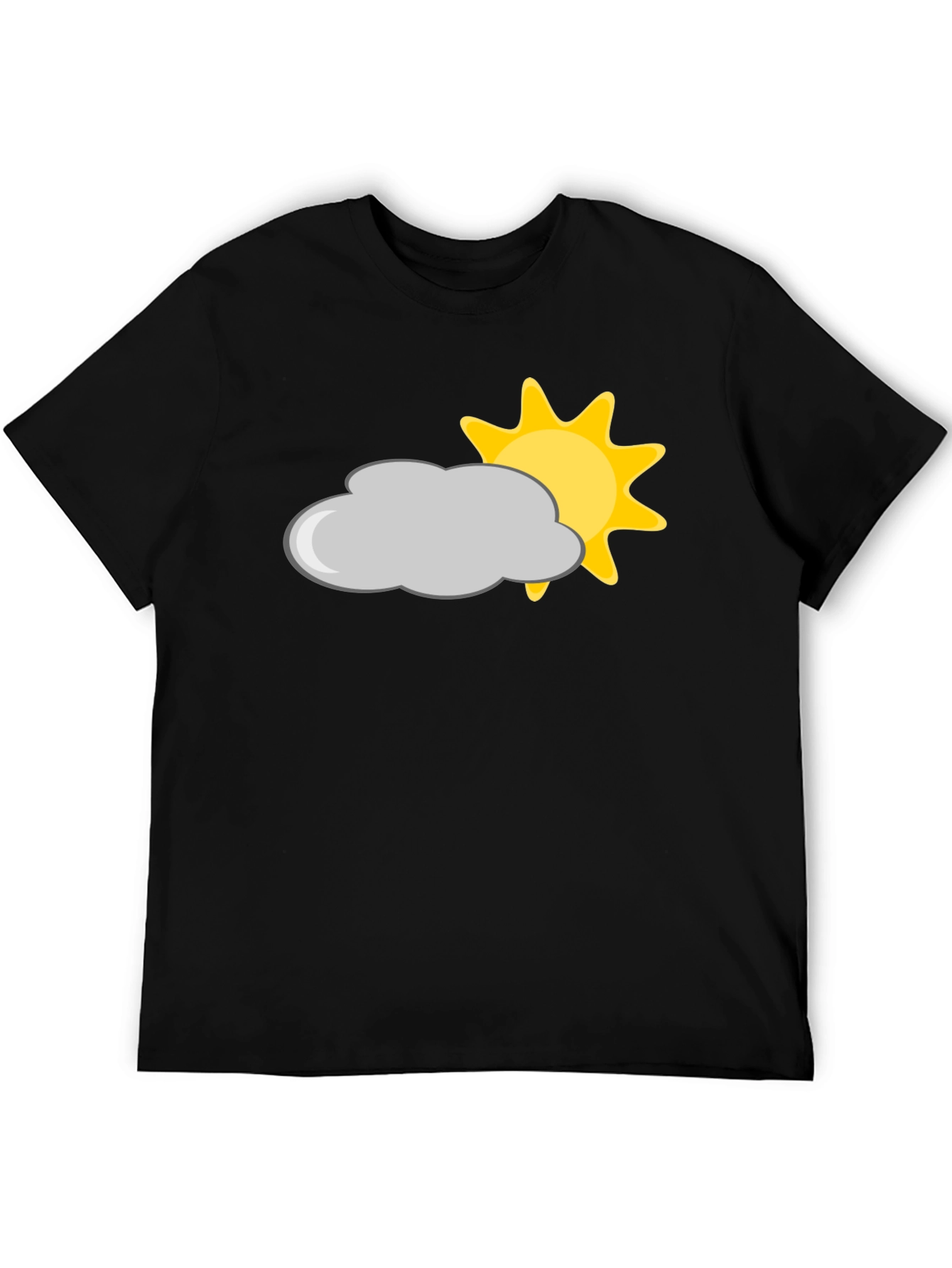 Black Cloud & Sun Graphic Tee - Weather Vibes view 5