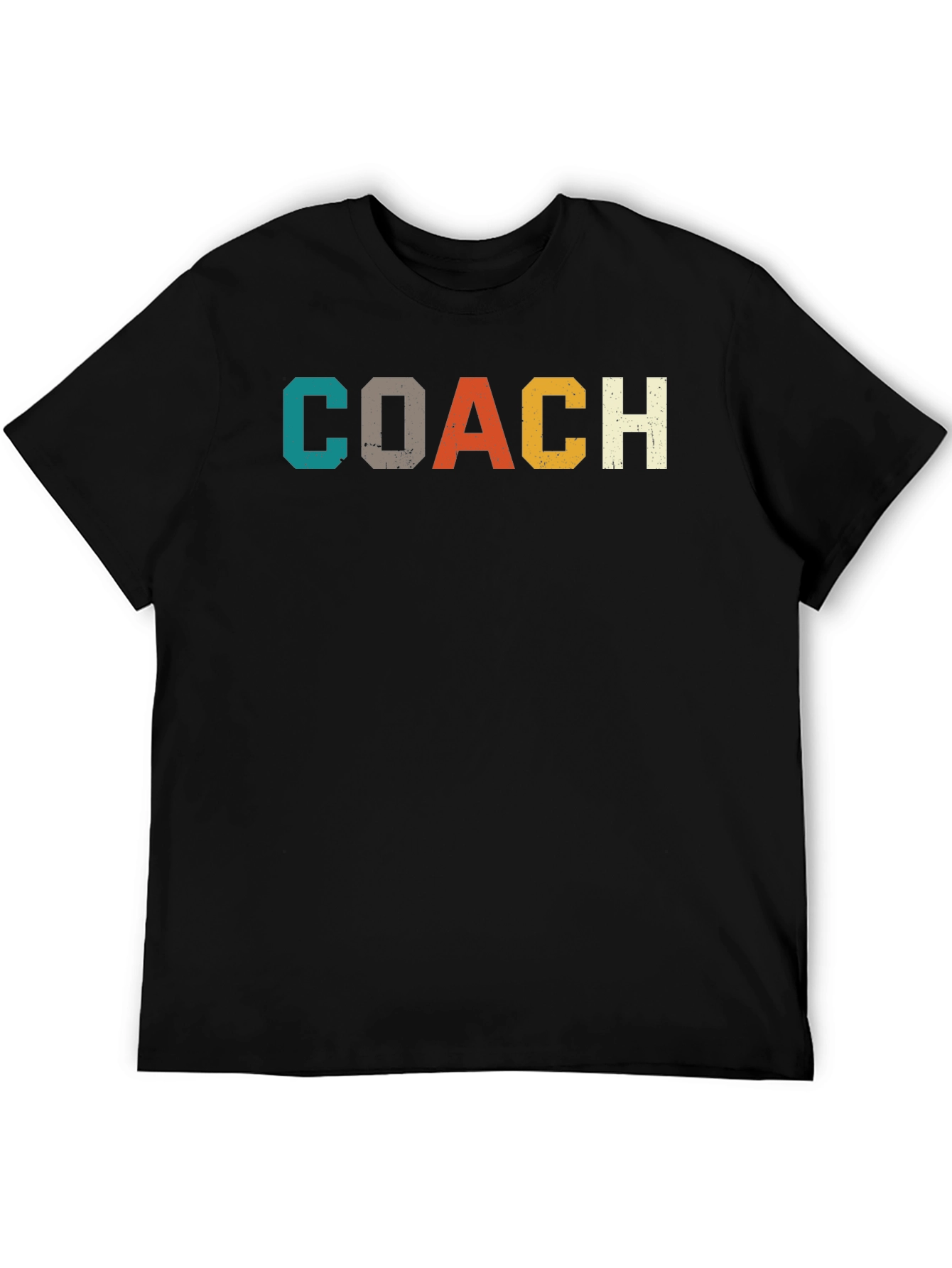 Black Retro Coach T-Shirt - Vintage Style Graphic Tee view 5