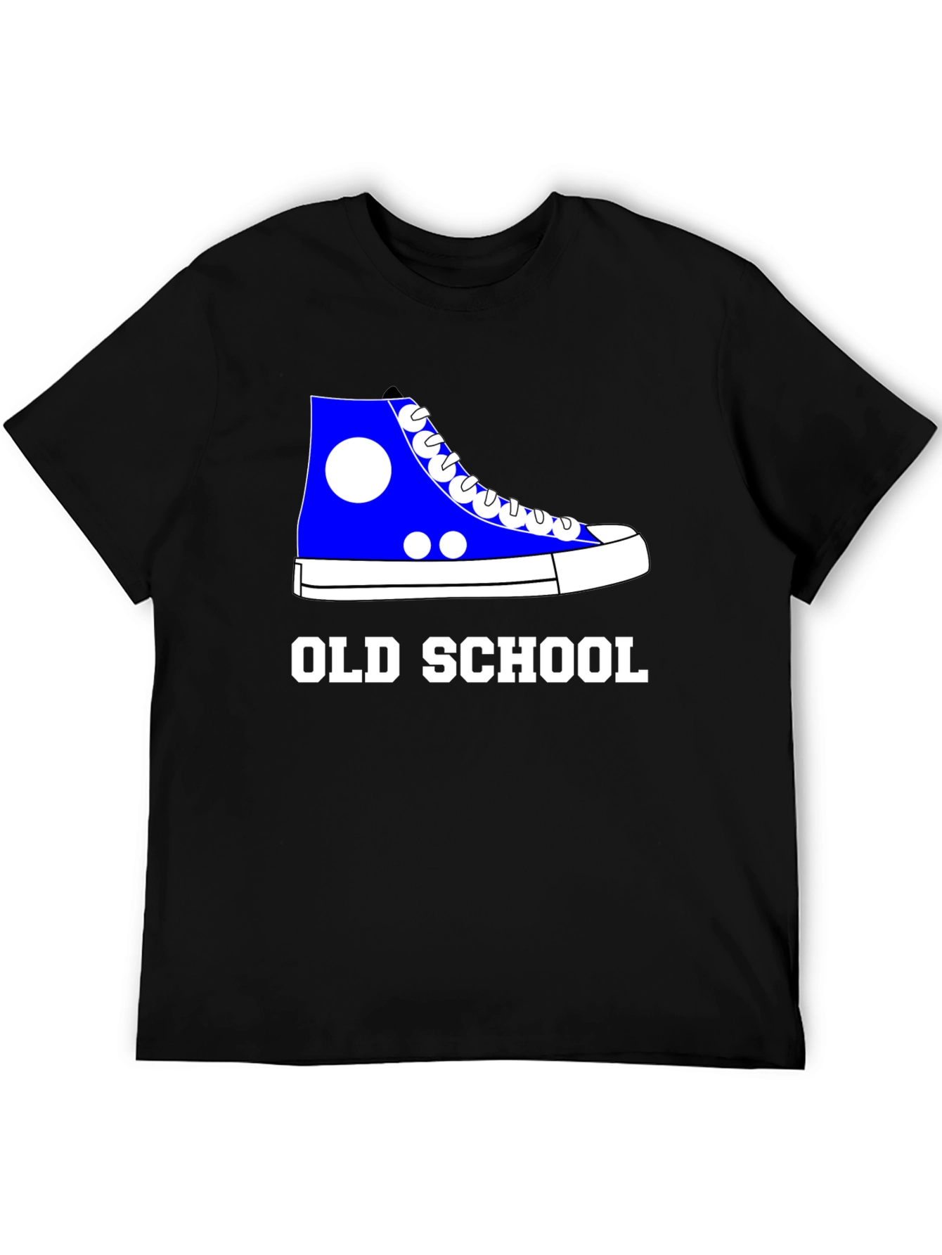 Black Old School Sneaker Graphic Tee - Classic Cool view 5