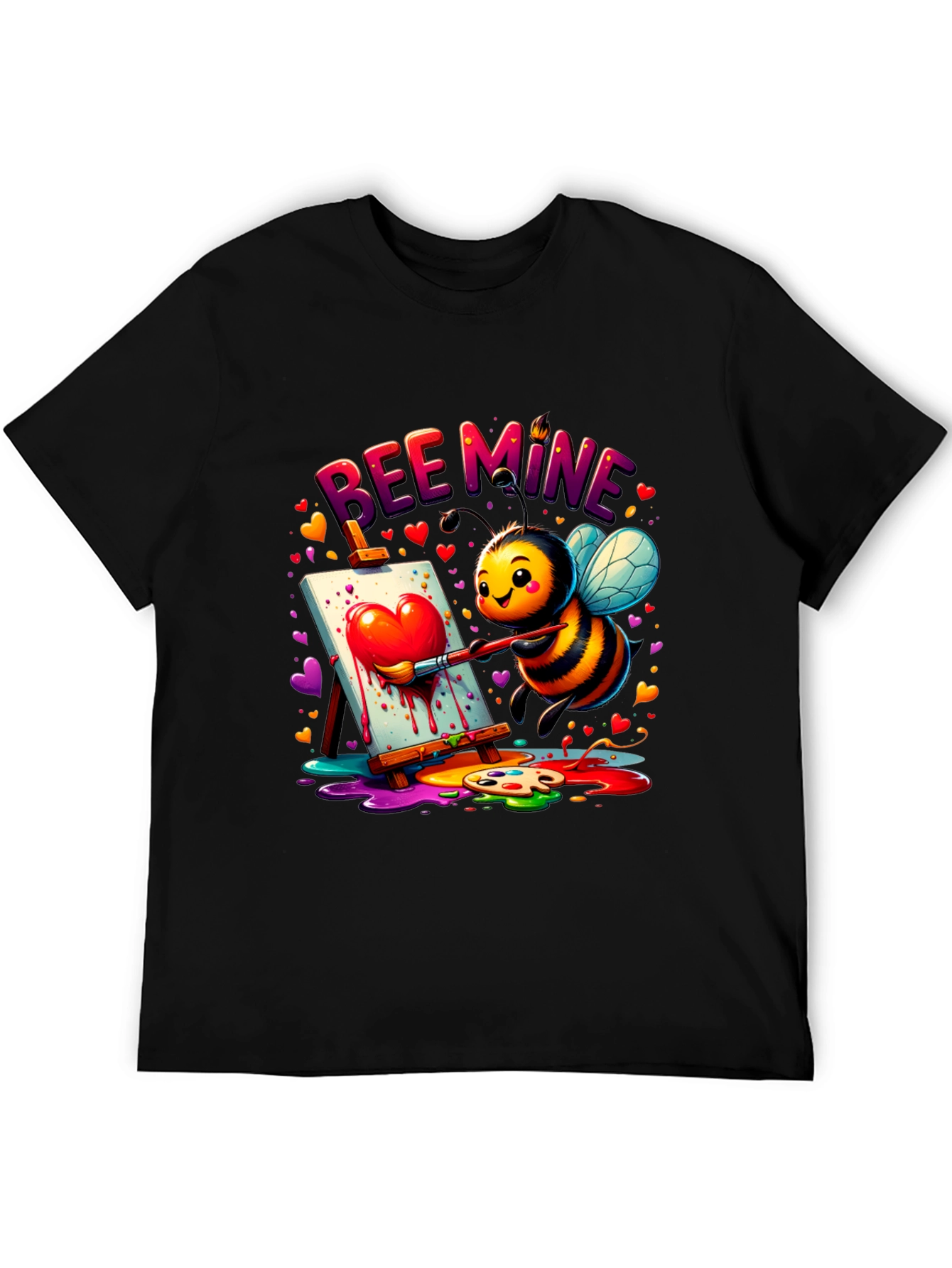 Black Bee Mine Graphic Tee - Valentine's Day view 5