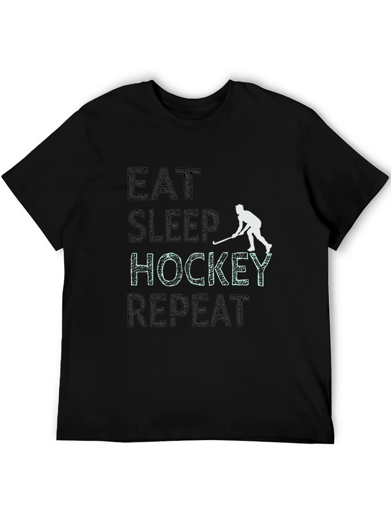 Eat Sleep Hockey Repeat Graphic Tee - 5