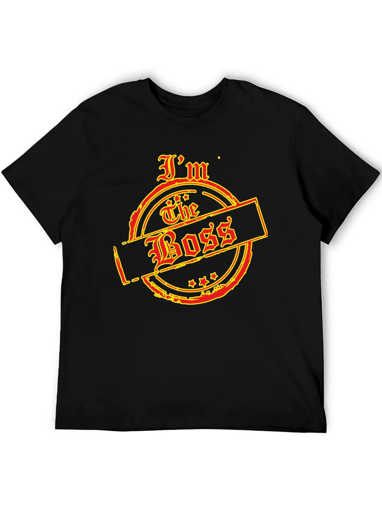 Black I'm The Boss Graphic T-Shirt - Black view 5