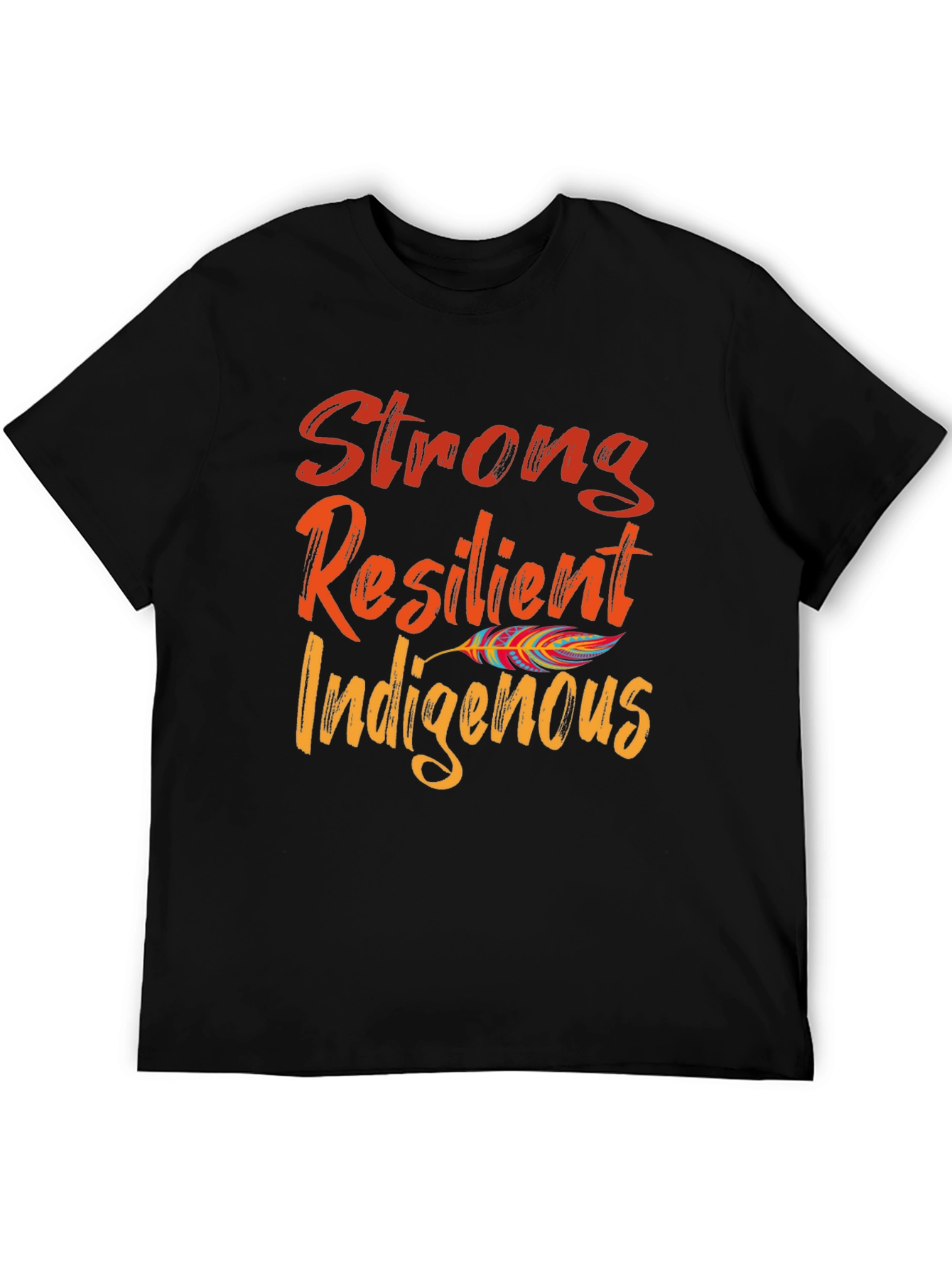 Black Strong Resilient Indigenous T-Shirt view 5
