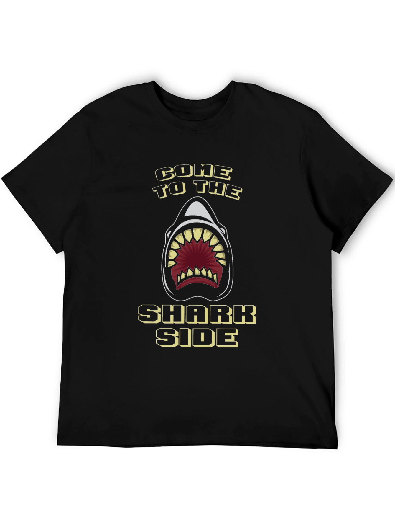 Black Come to the Shark Side Black Graphic Tee view 5