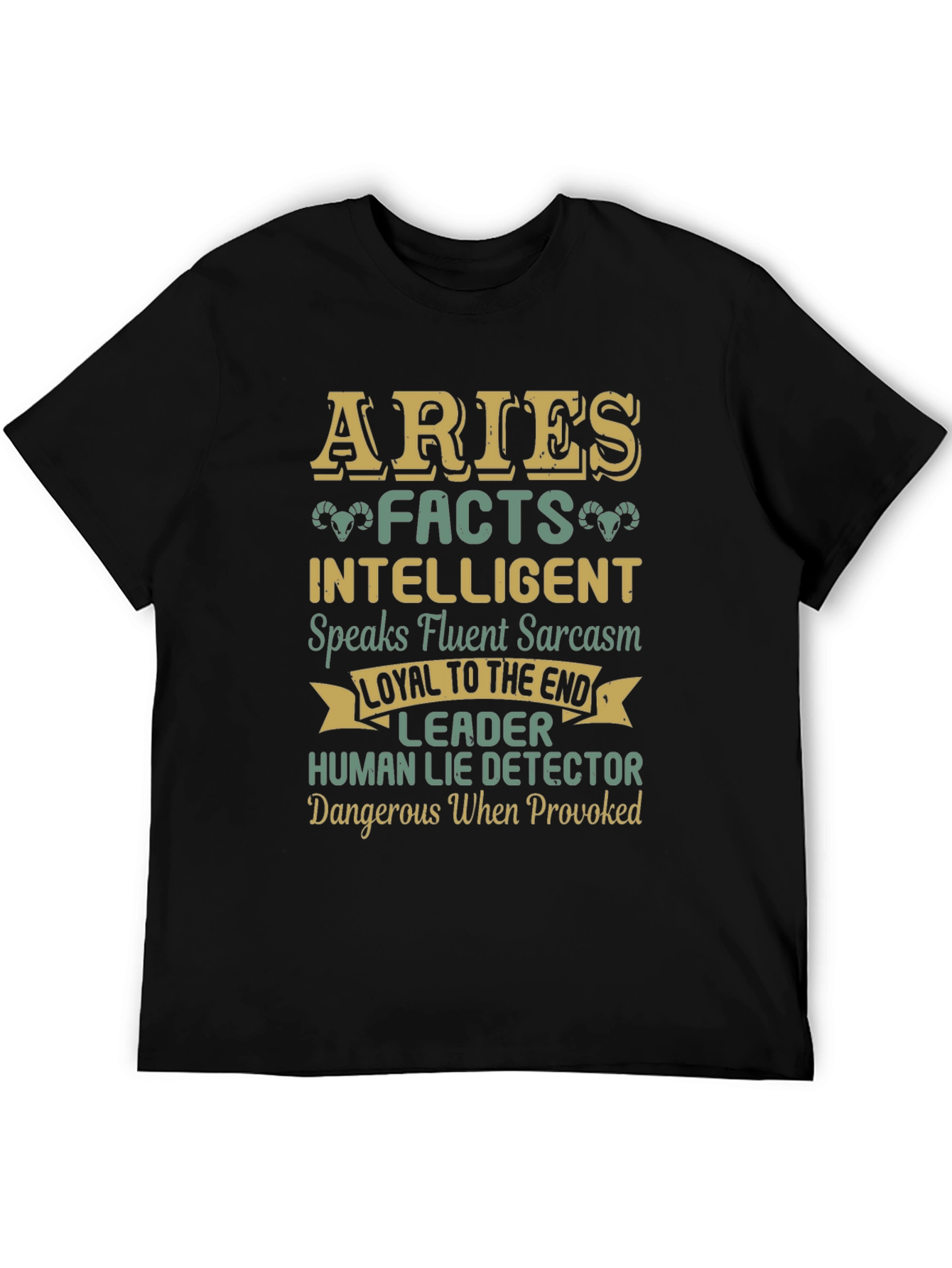 Aries Zodiac Sign Graphic Tee - 5