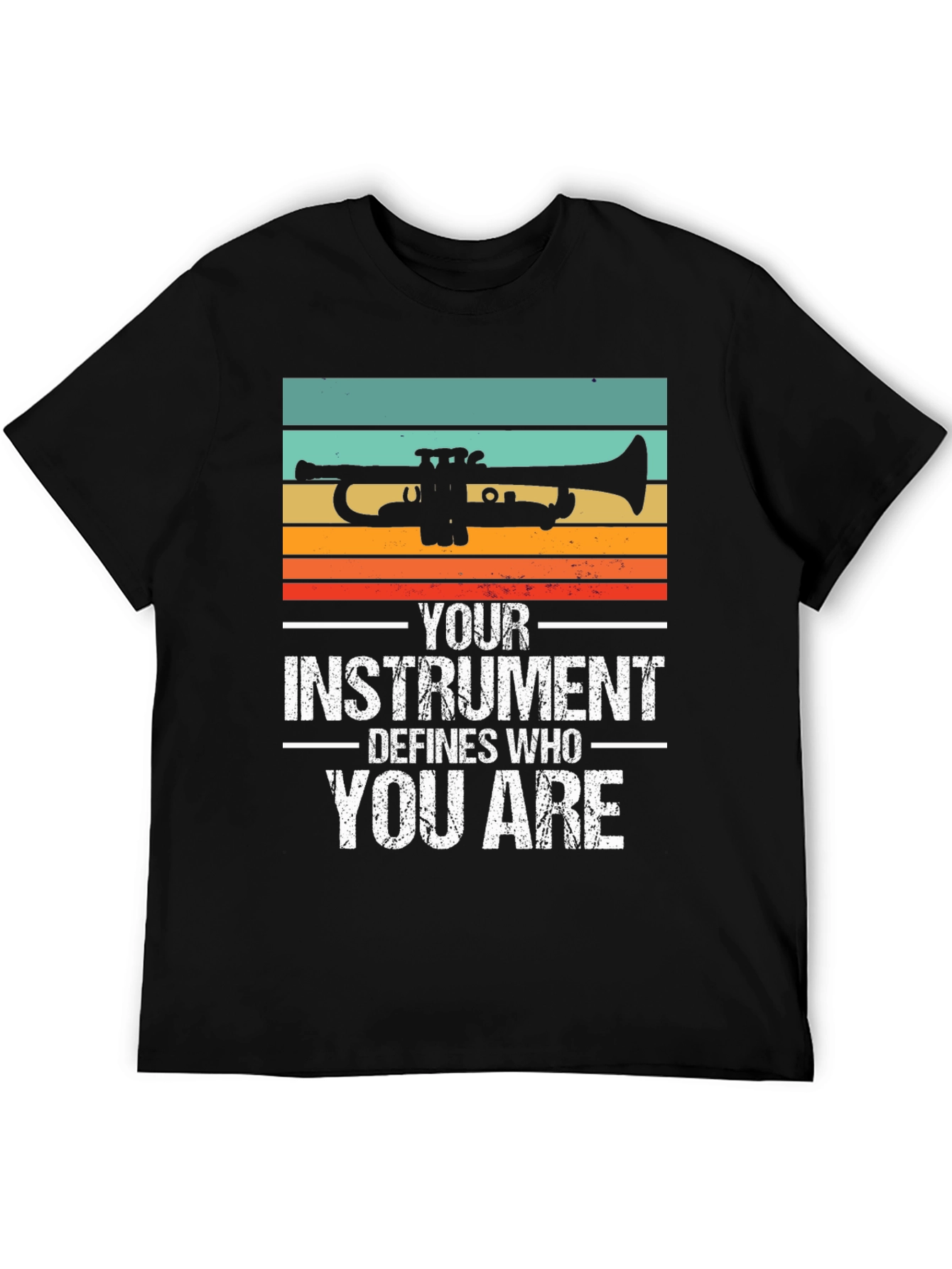 Black Trumpet Player Shirt - Defines Who You Are! view 5