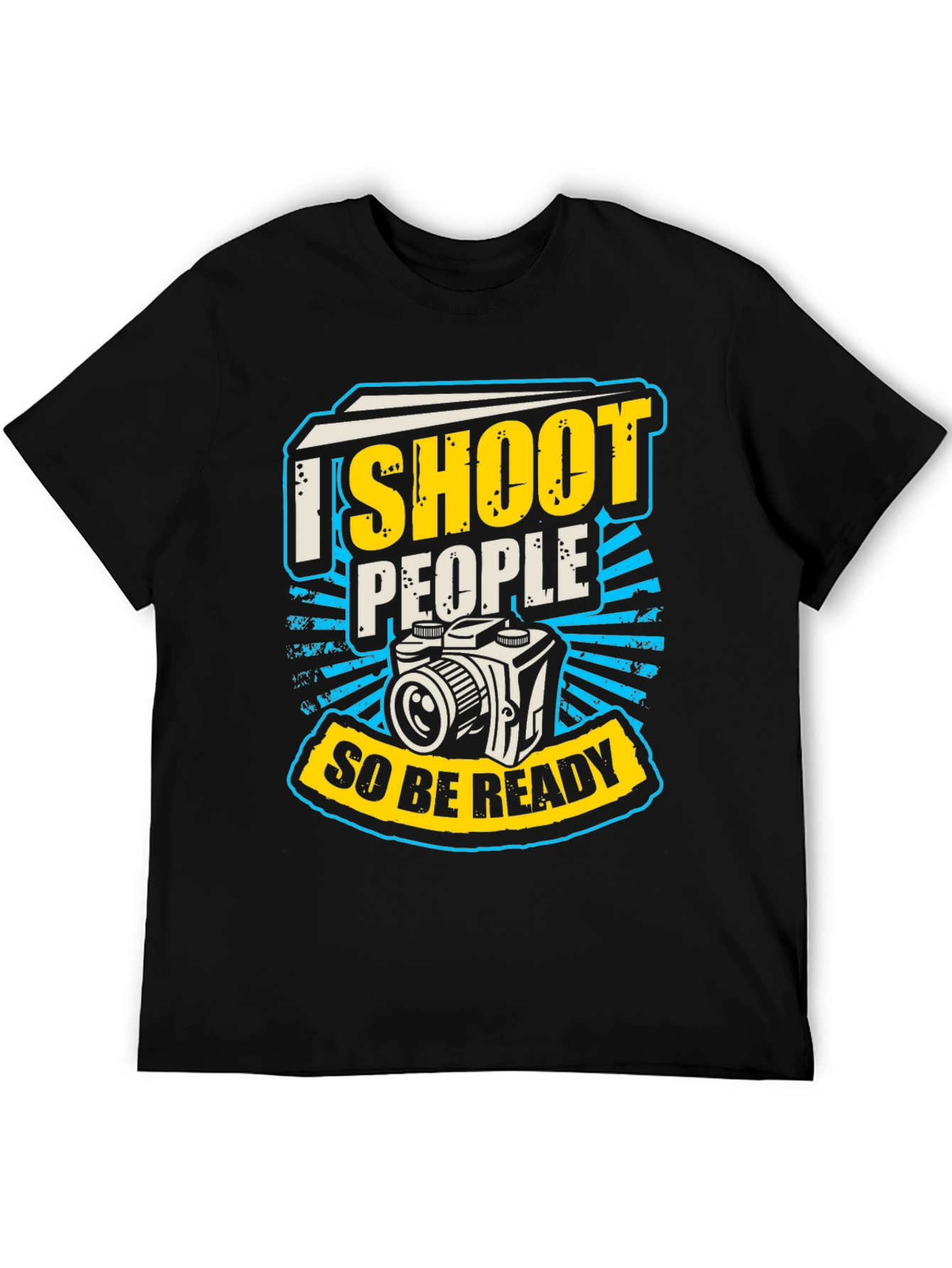 Black I Shoot People T-Shirt view 5