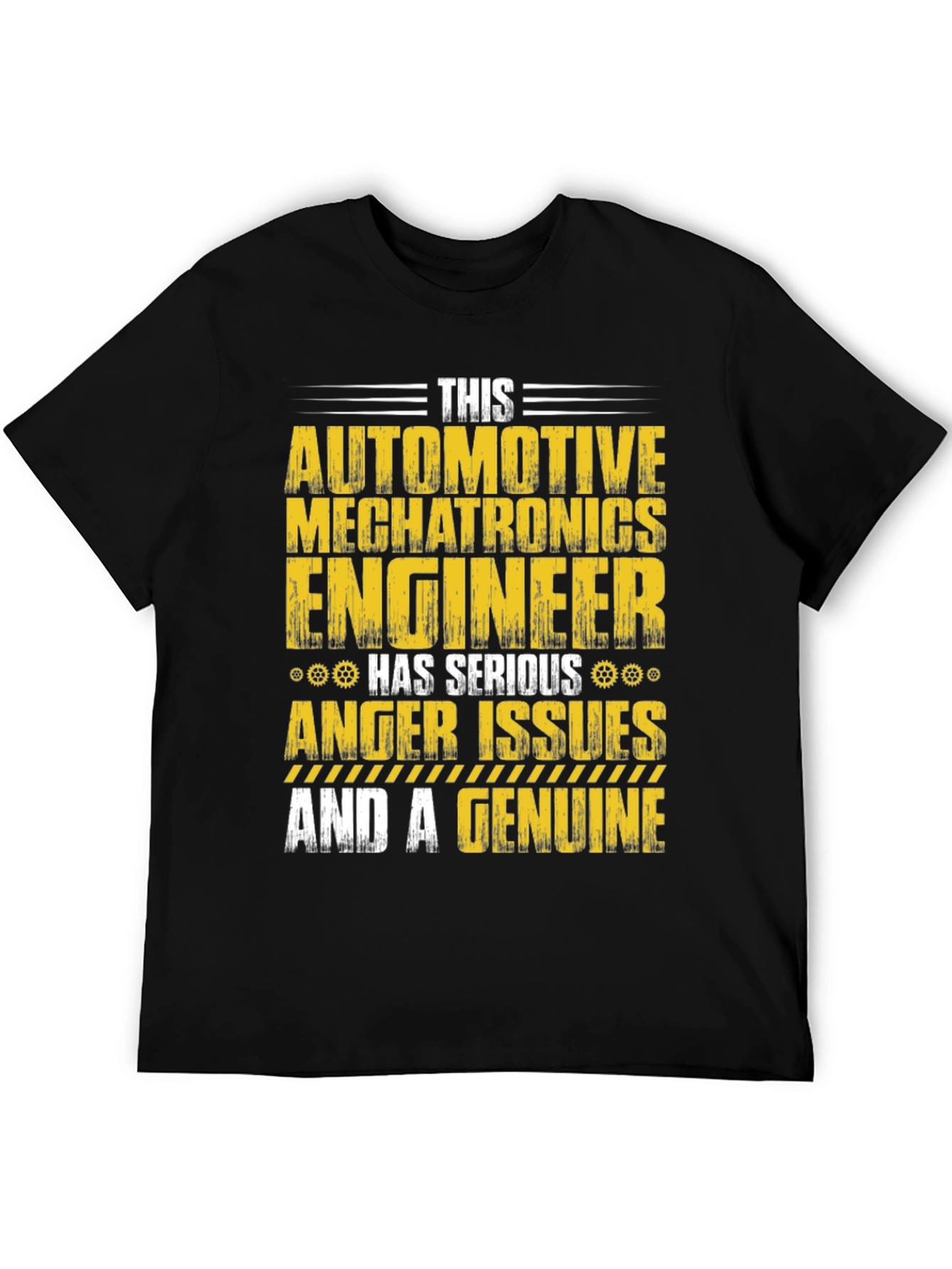 Black Automotive Mechatronics Engineer T-Shirt view 5