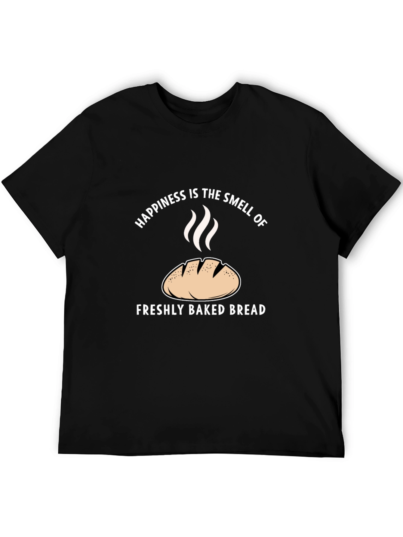 Black Happiness is Freshly Baked Bread T-Shirt view 5