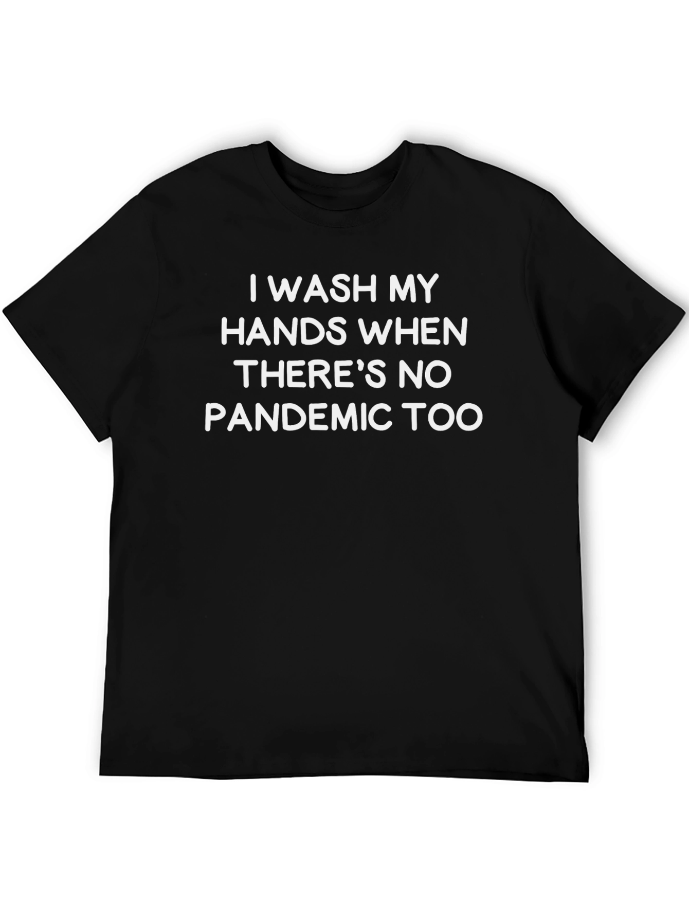Black Funny Handwashing T-Shirt - Pandemic Humor Tee view 5