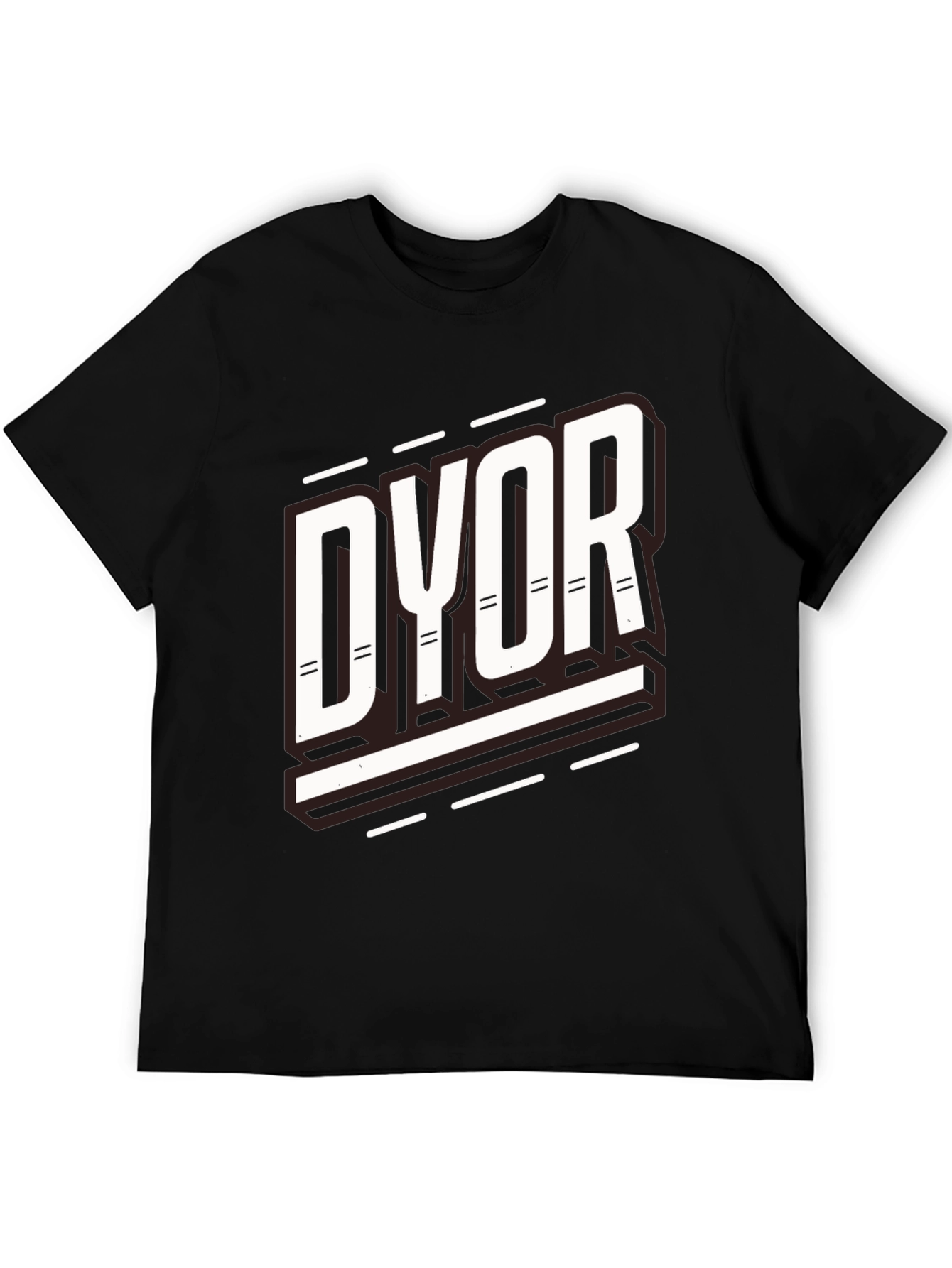 Black DYOR Black Graphic Tee view 5