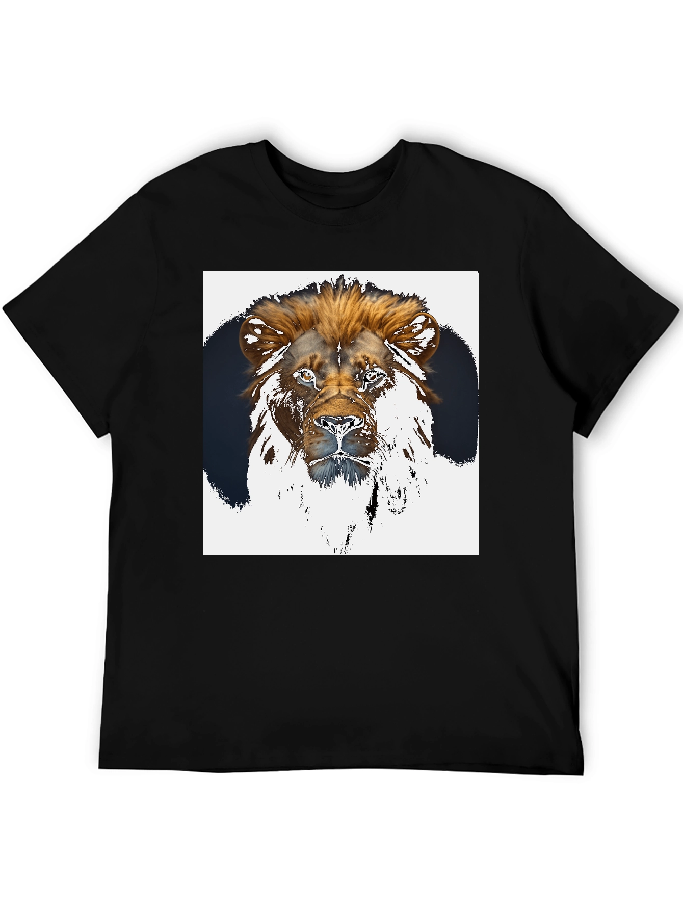 Black Lion Graphic Tee - Black Short Sleeve Shirt view 5