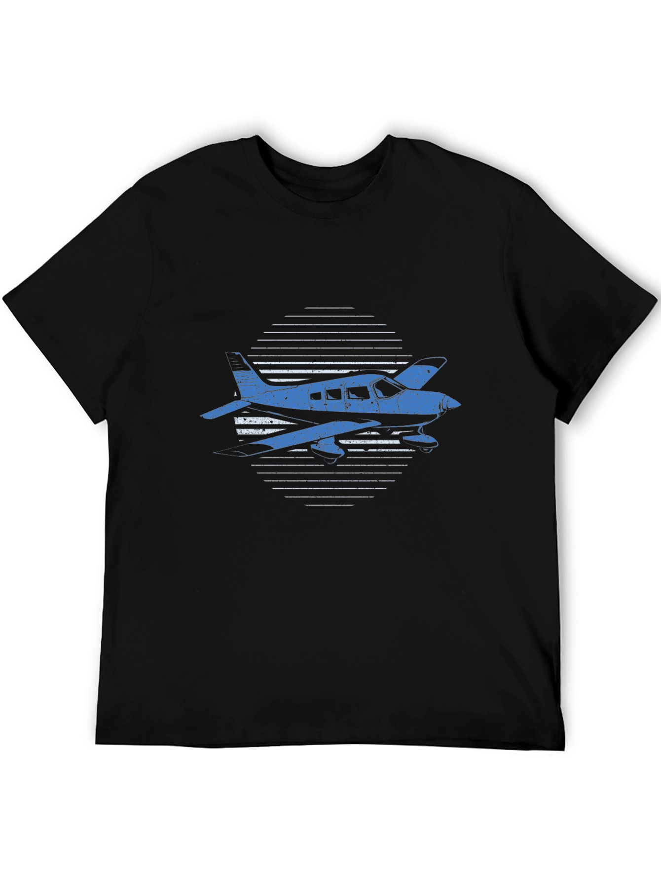 Airplane Graphic Tee - Black Aviation T-Shirt - 5