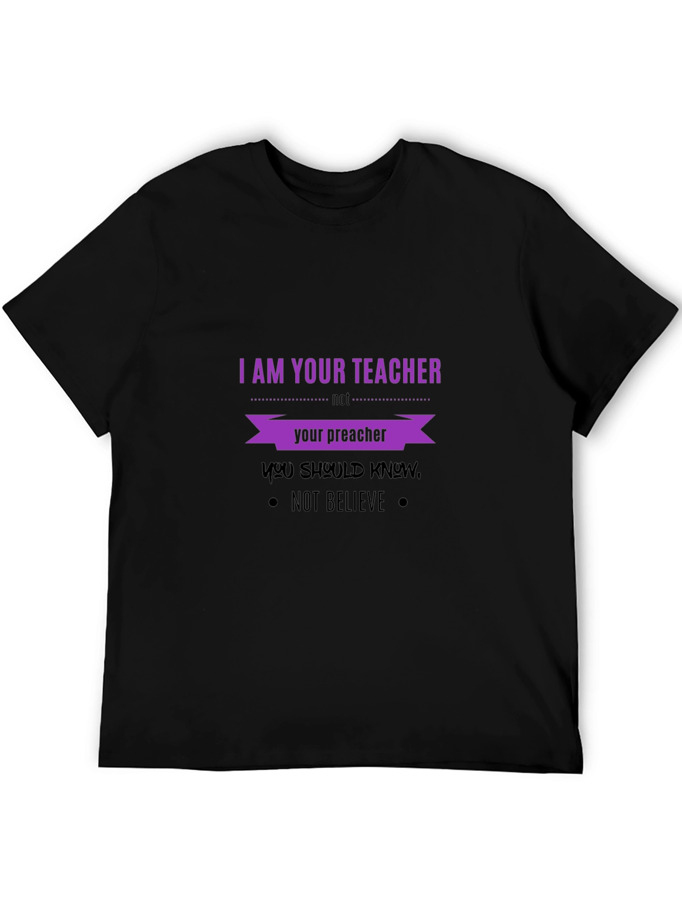Black Teacher Vs. Preacher Graphic Tee view 5