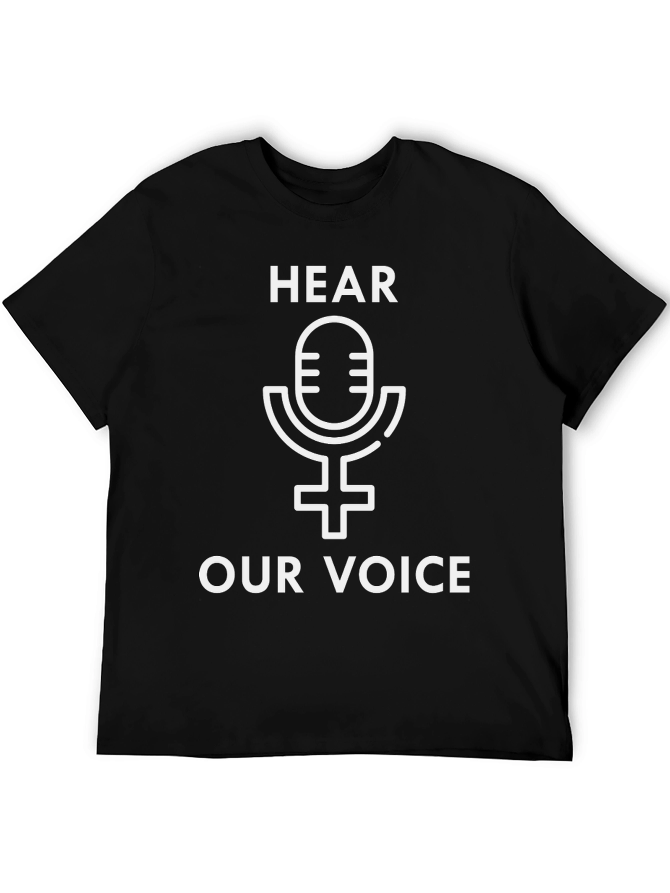 Black Hear Our Voice Graphic Tee - Empowering Design view 5