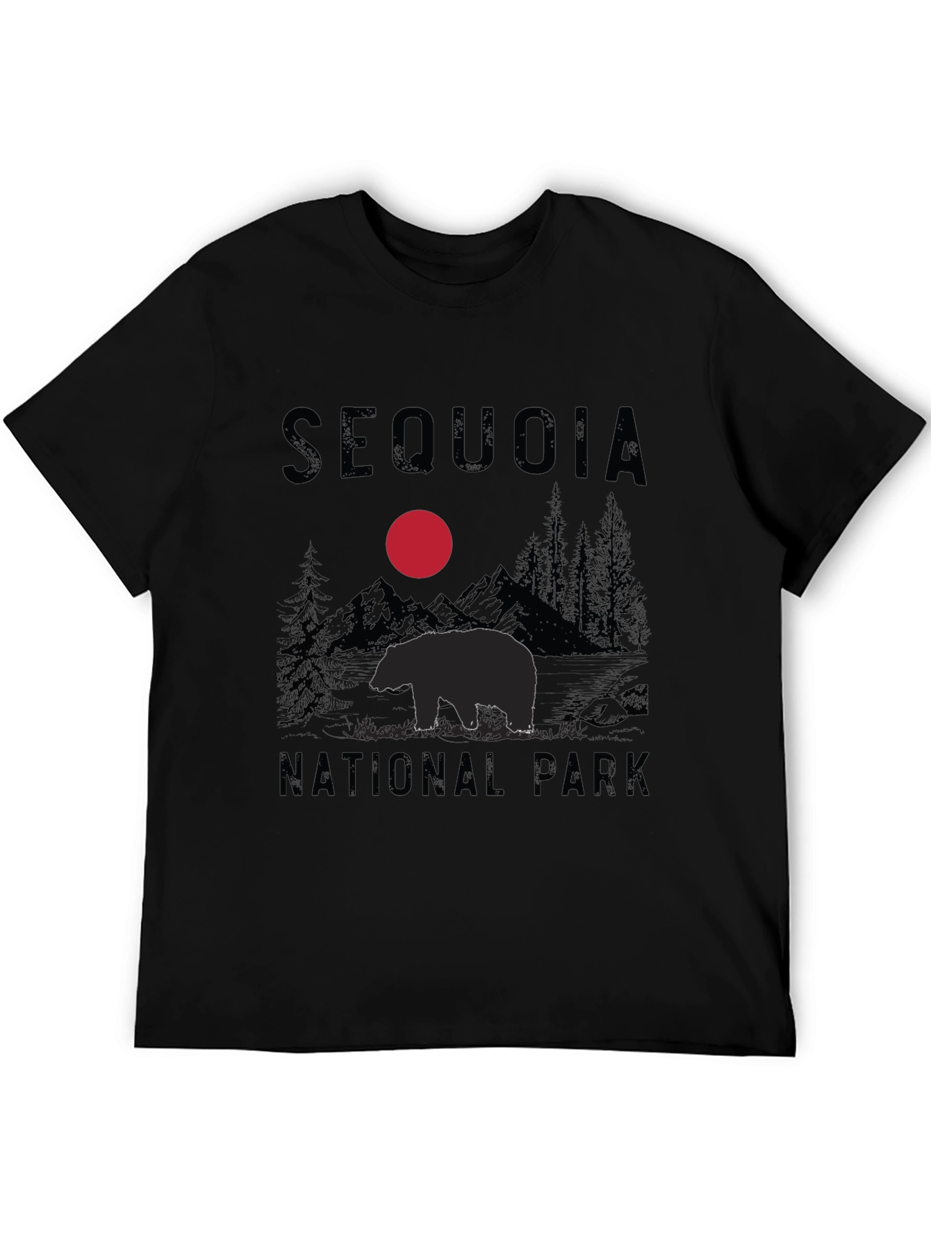 Black Sequoia National Park Black T-Shirt view 5