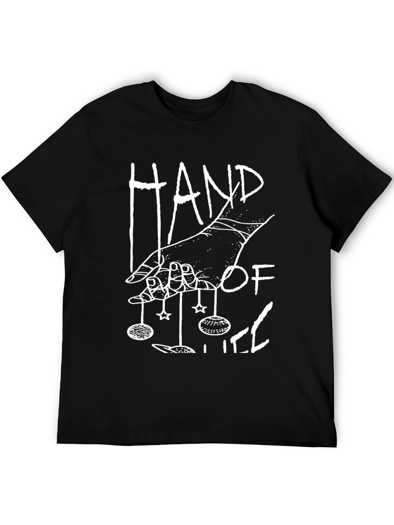 Black Hand of Hell Graphic Tee - Black view 5